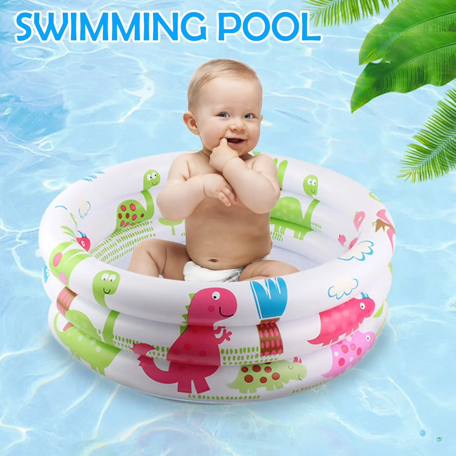 Compact Inflatable Pool with Puncture Resistant, Themed Swimming for Home - Model 85783B