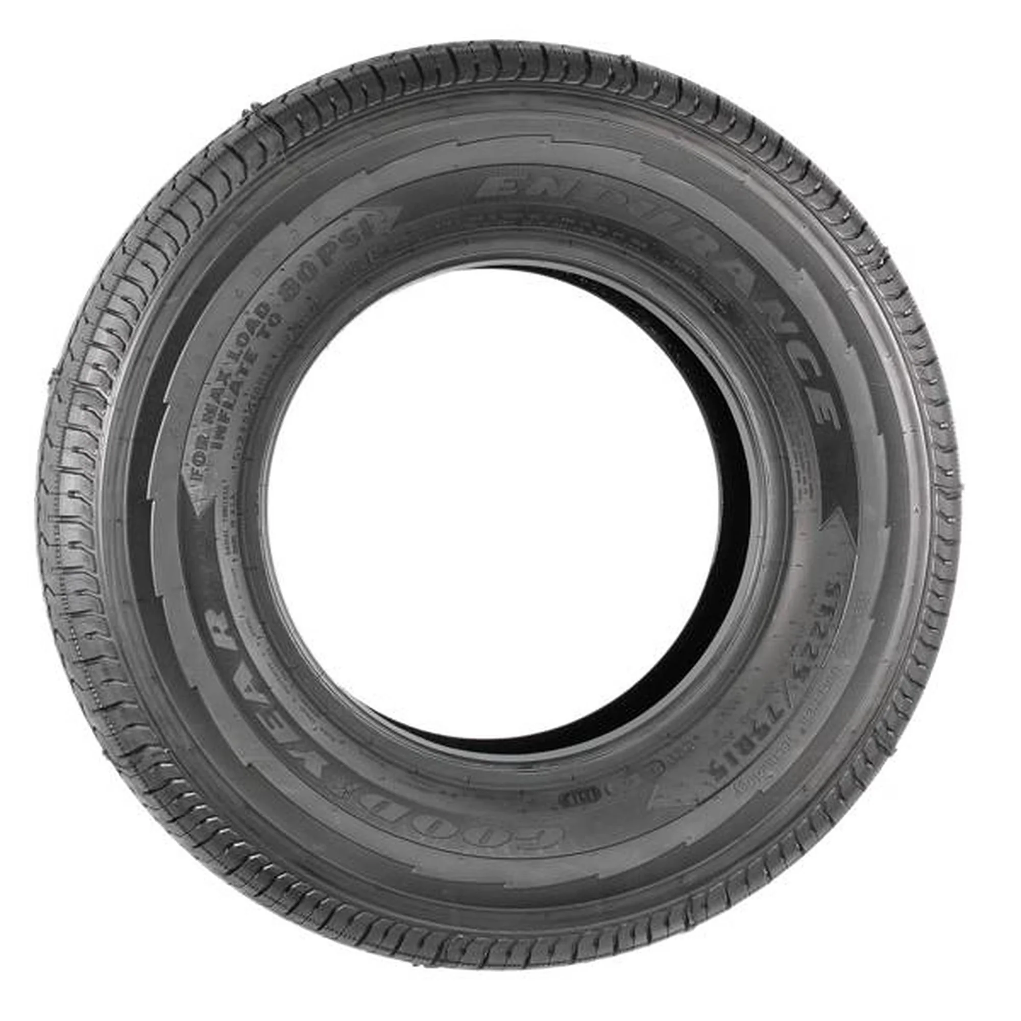 Versatile Trailer Tire with All-Weather, Low Maintenance, Wet Or Dry - ST225 Model 7157BD