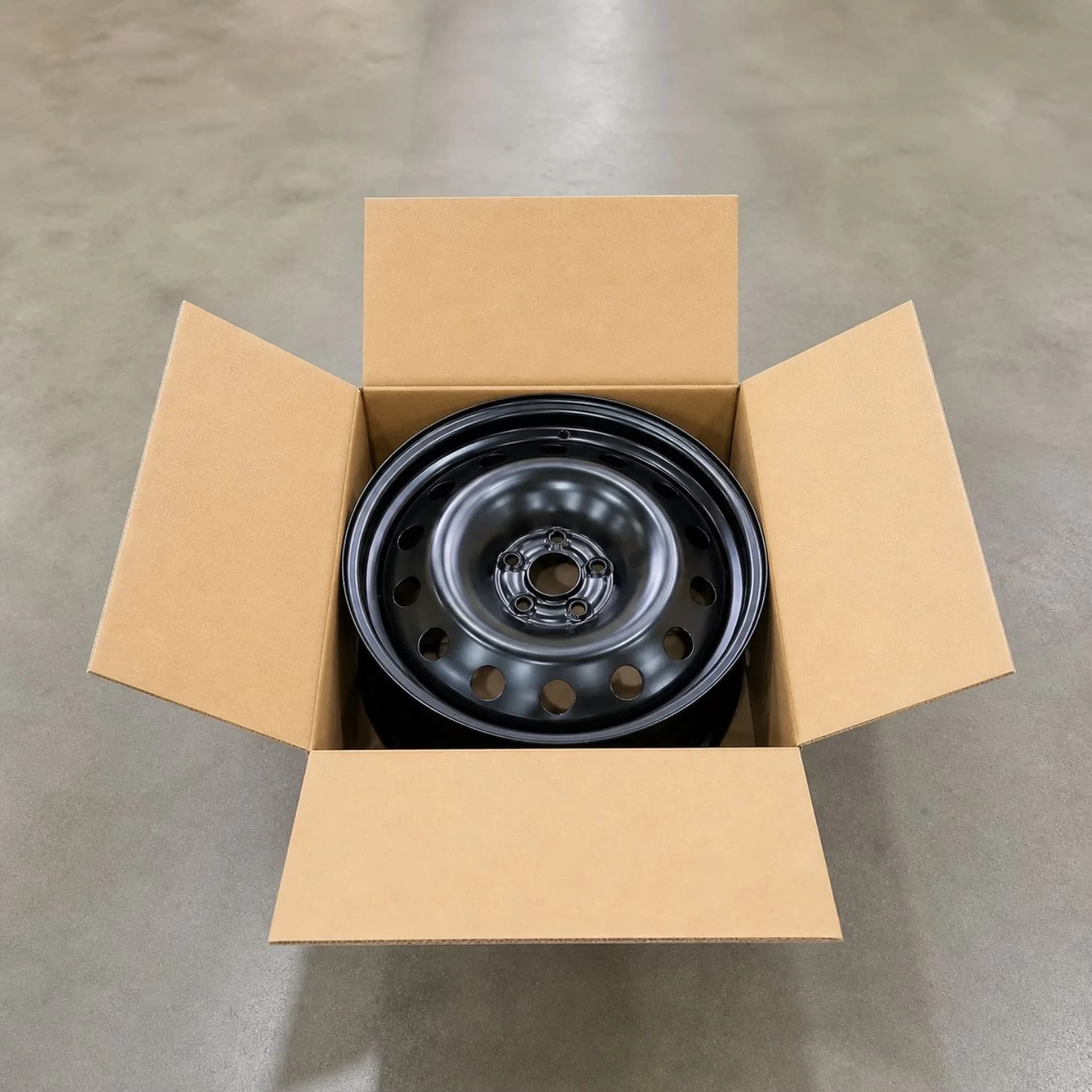 Stylish Wheels And Rim with 17 inch Black Steel Wheel 5x114.3 - Steel Black Model E32EB5