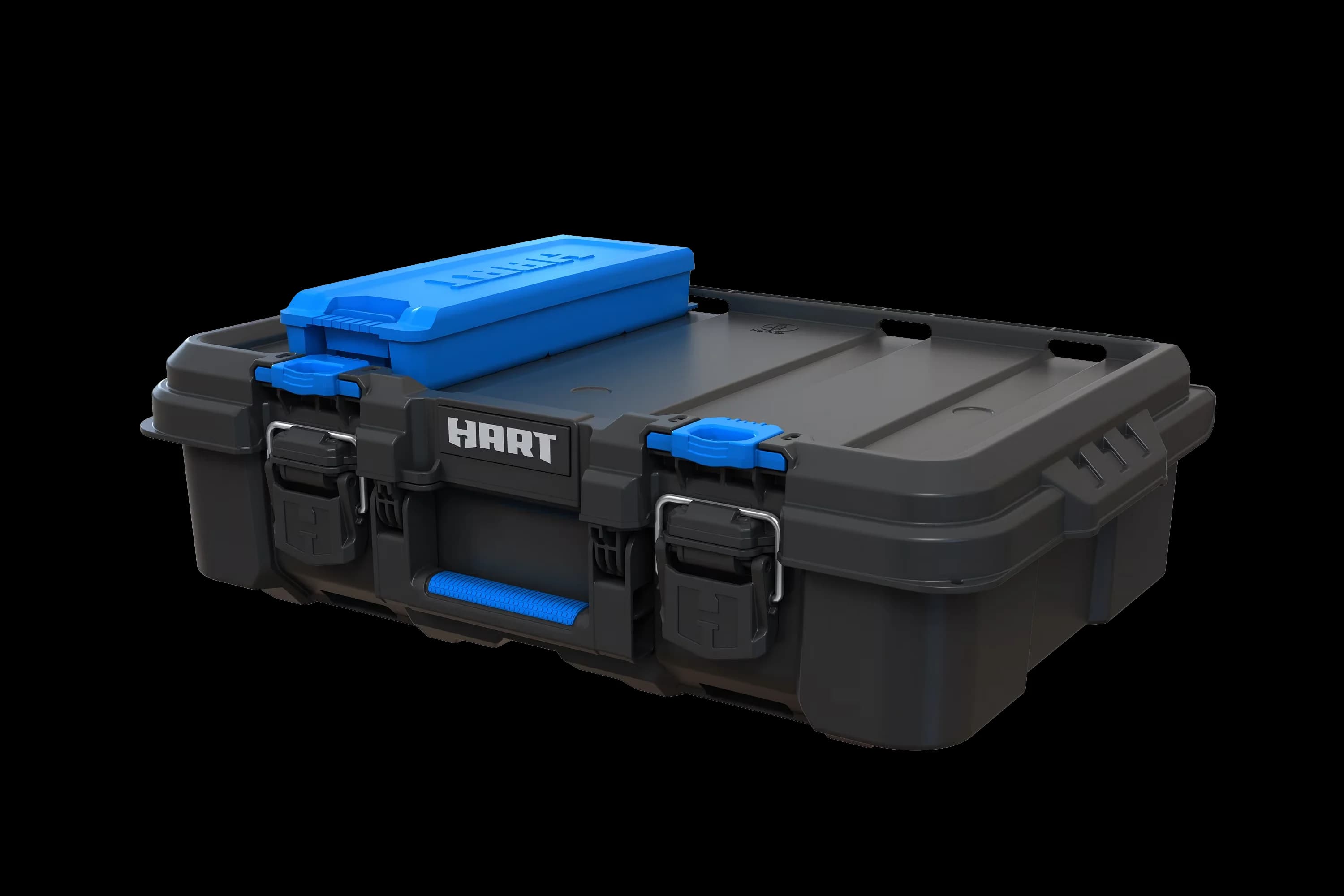 Modern Toolstorage with Stack System Tool Box, Small Blue Organizer & Dividers - Plastic Model 7CA285