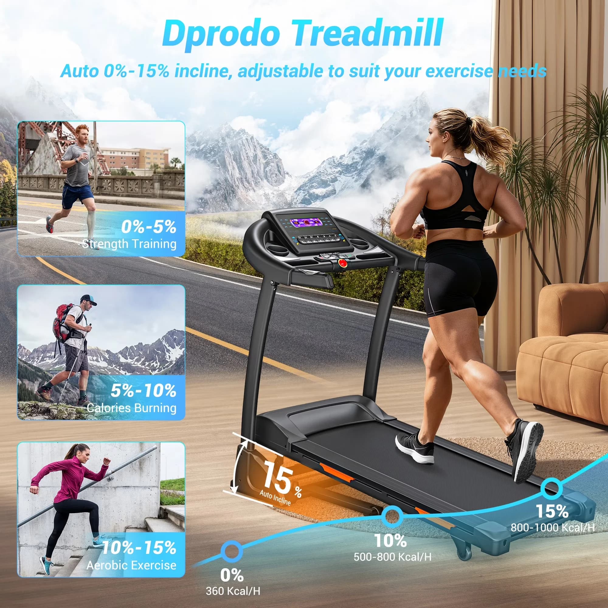 Home Gym Stylish with Easy Transport, App Compatibility, Bluetooth Compatible for Home - Model F95C5C