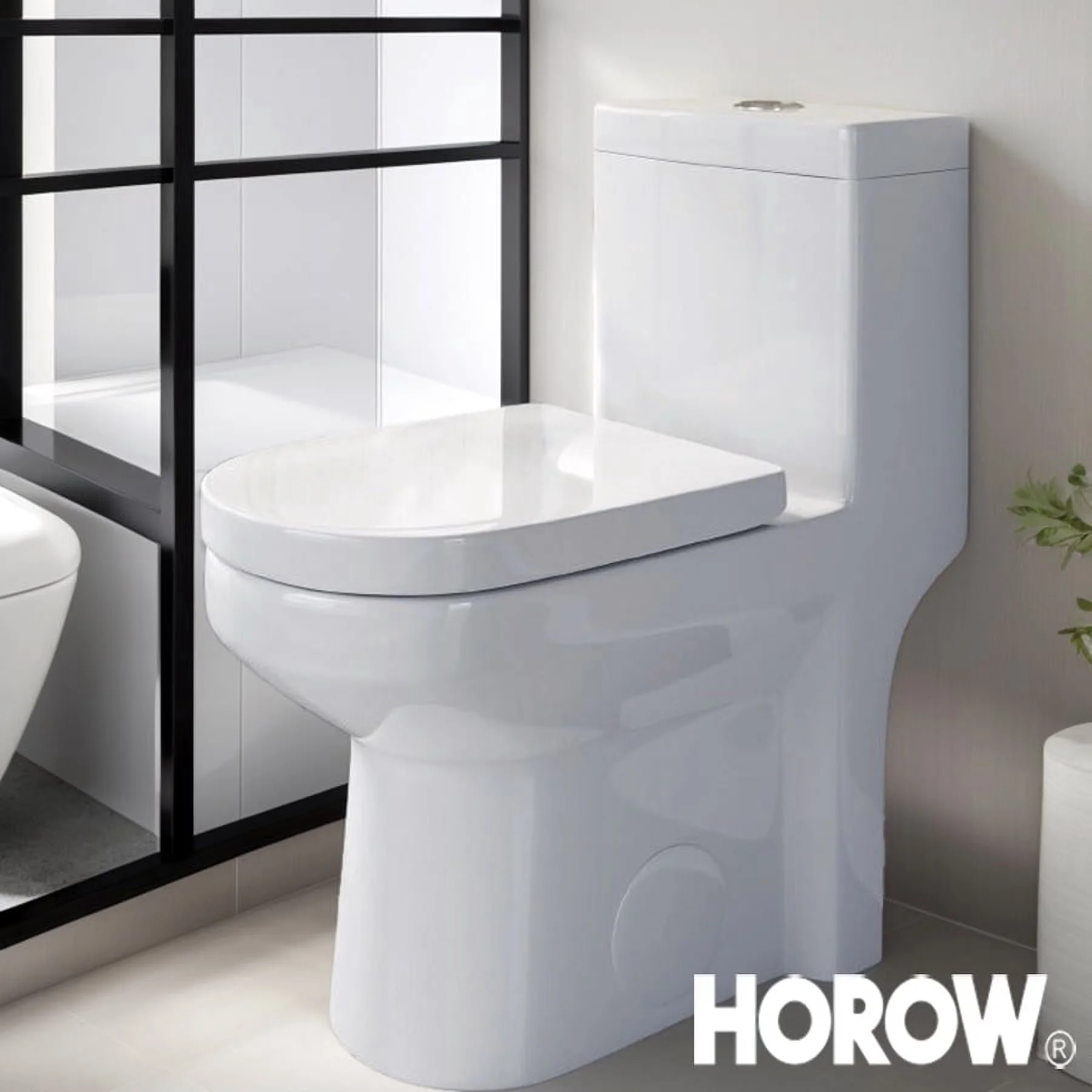 Versatile Bathroom Renovation with Concealed Trapway, Easy To Clean, Self-Cleaning - Porcelain 12" Rough-in Model 9295FA