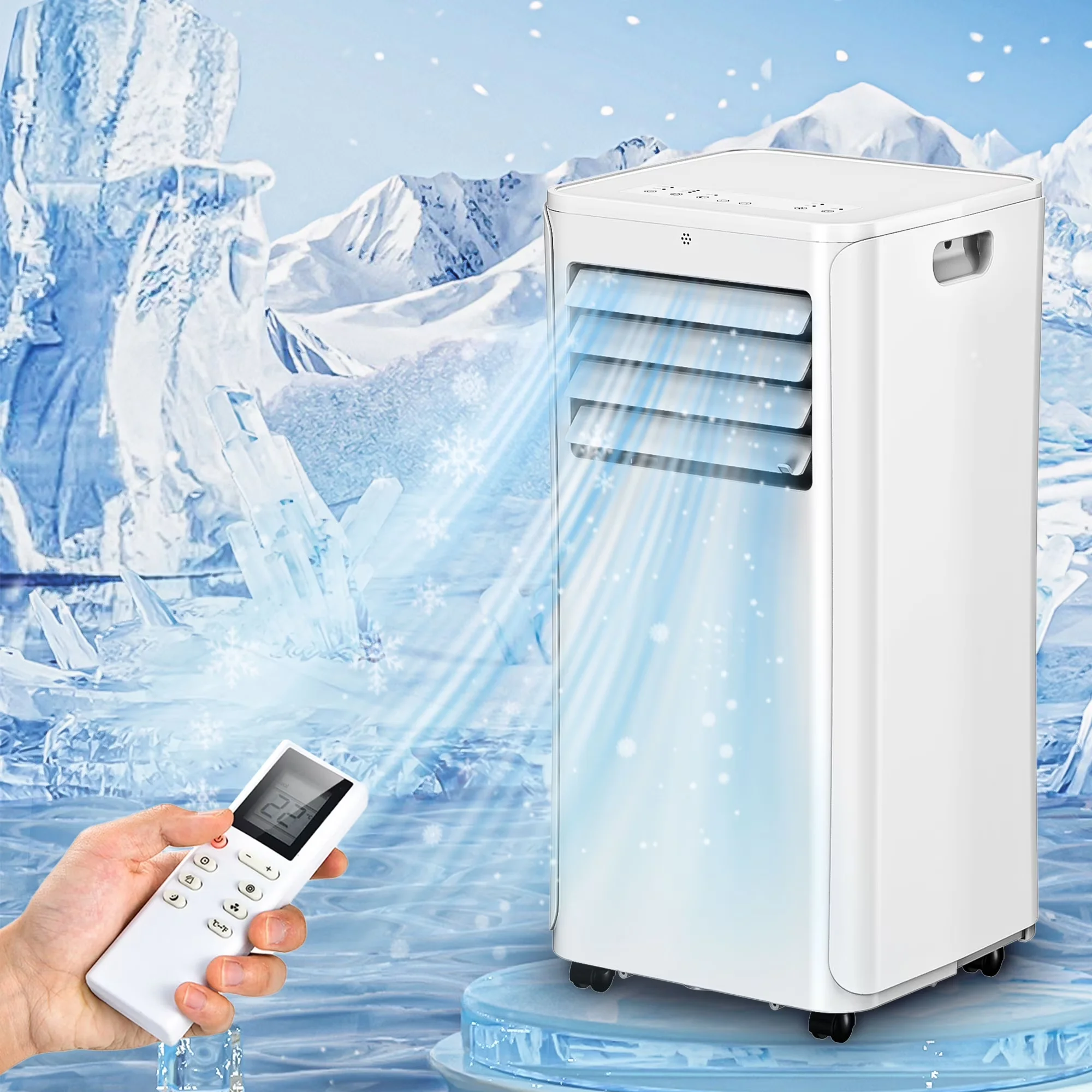 Professional Air Conditioner with LED, 12000 BTU for Living Room, Bedroom - Model 077A07