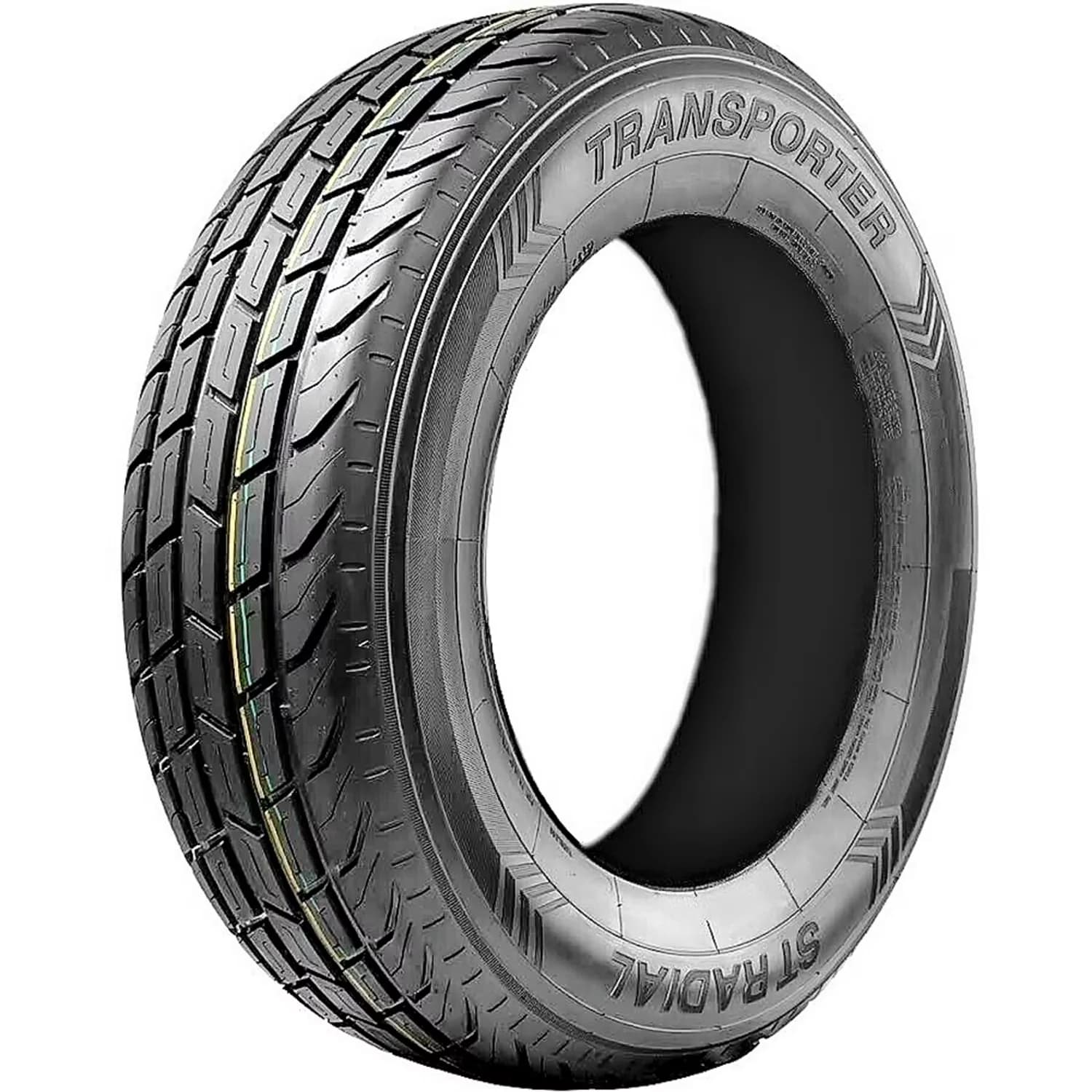 Compact Trailer Tire with Wet Or Dry, All-Weather, Size: 235 85R16 - ST235 Model E1A595