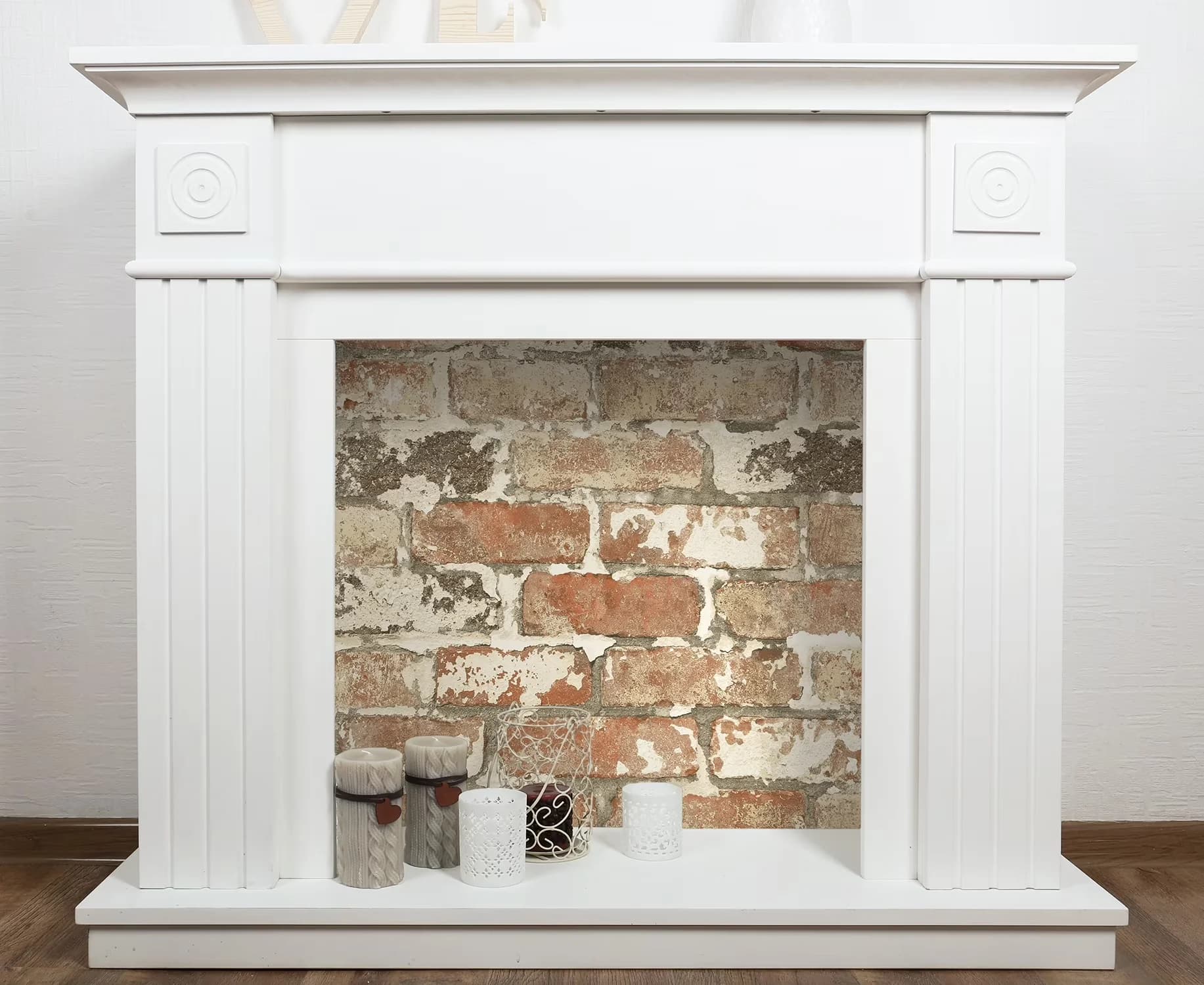 Versatile Wallpaper with Removable, Weathered Red Brick Peel and Stick - Vinyl Black, Gray Model BA4181