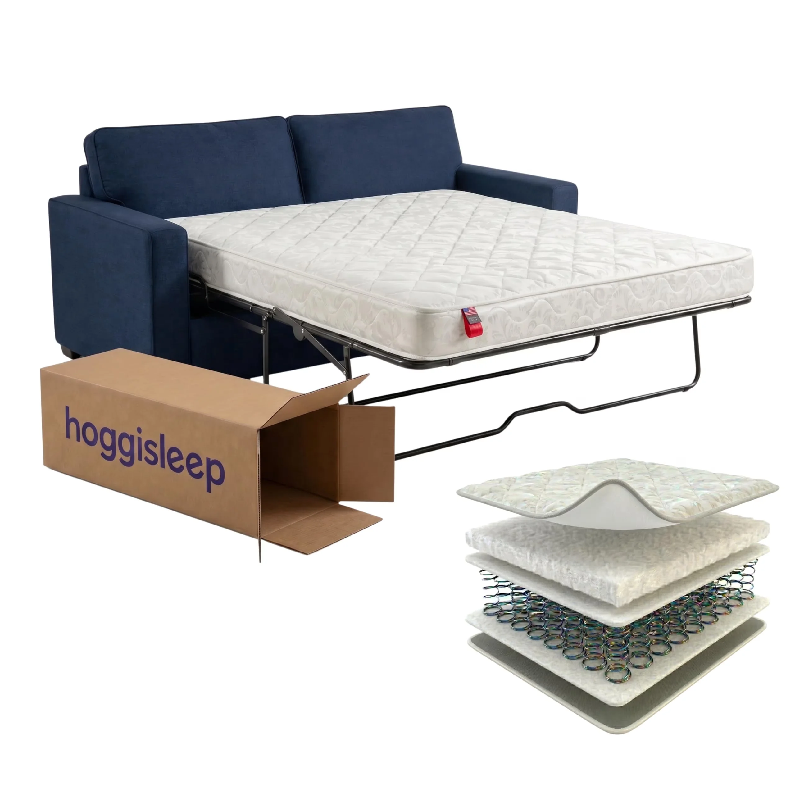 Compact Mattresses Accessory with Breathable Construction, Cooling Technology - White Innerspring Model 901F96