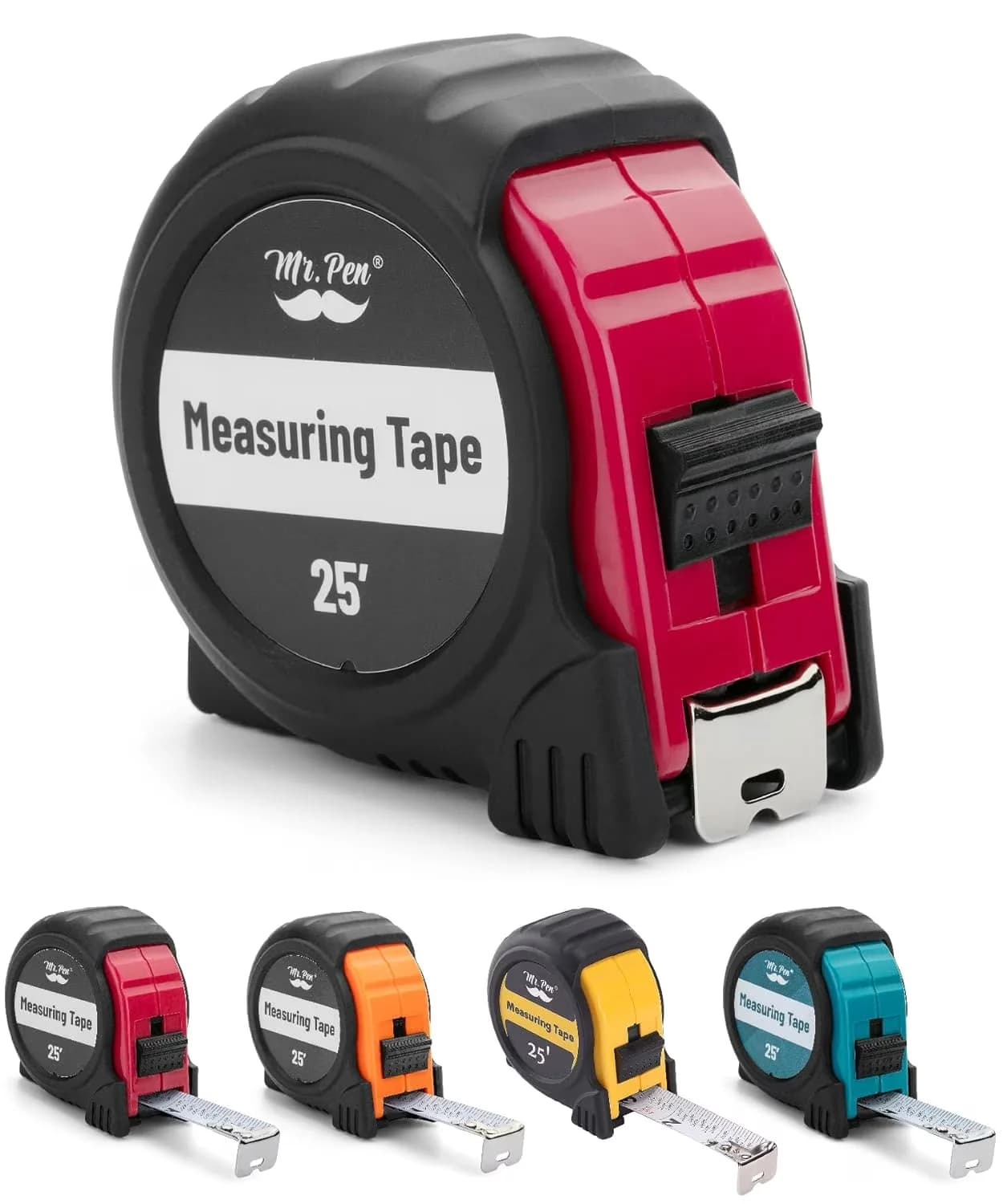 Measuring Layout Quality with Durable, Tape Measure - Stainless Steel Red Model 08122C