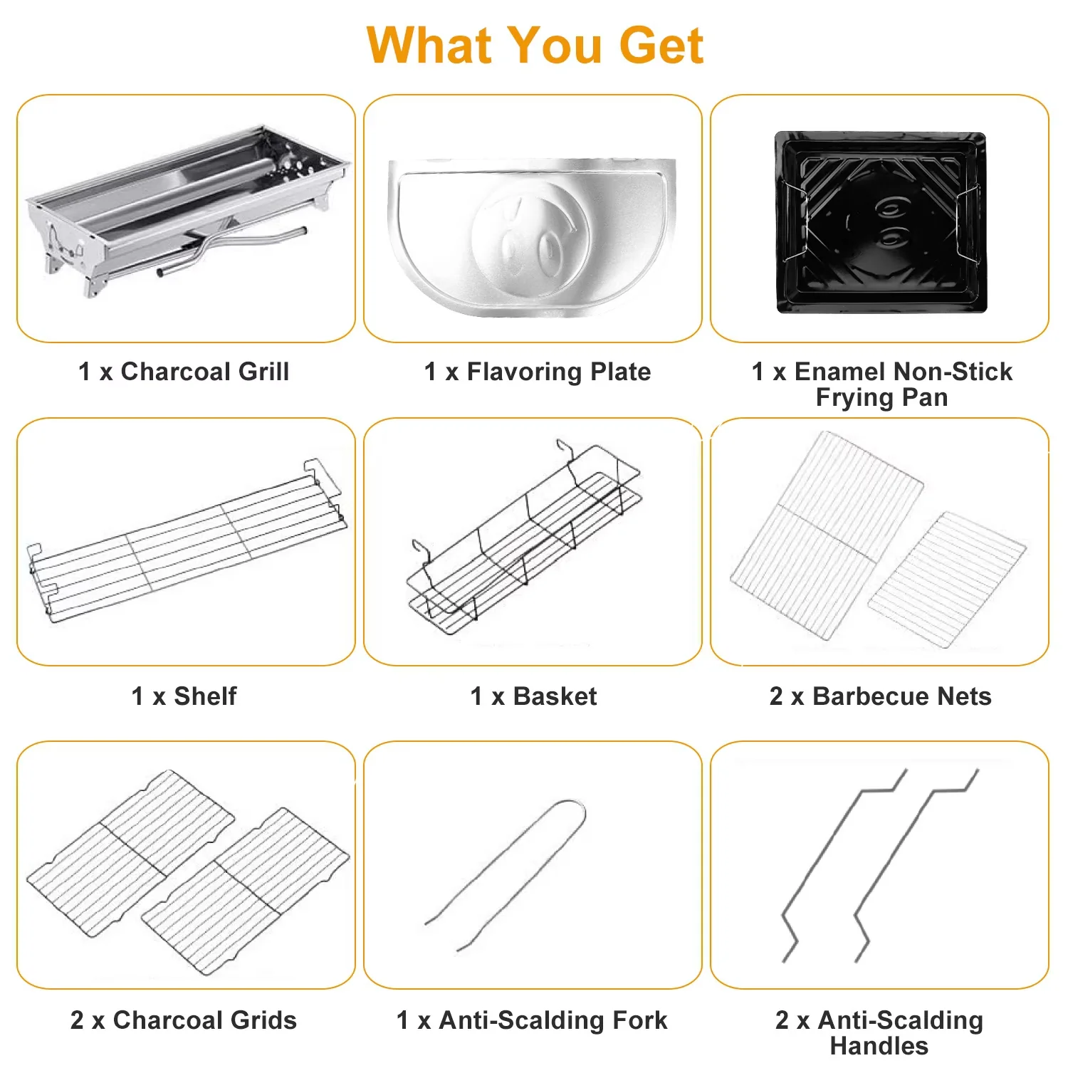 Flat Top Grill Stylish with Foldable, Portable, Silver - Silver Stainless Steel Model 04A6CC