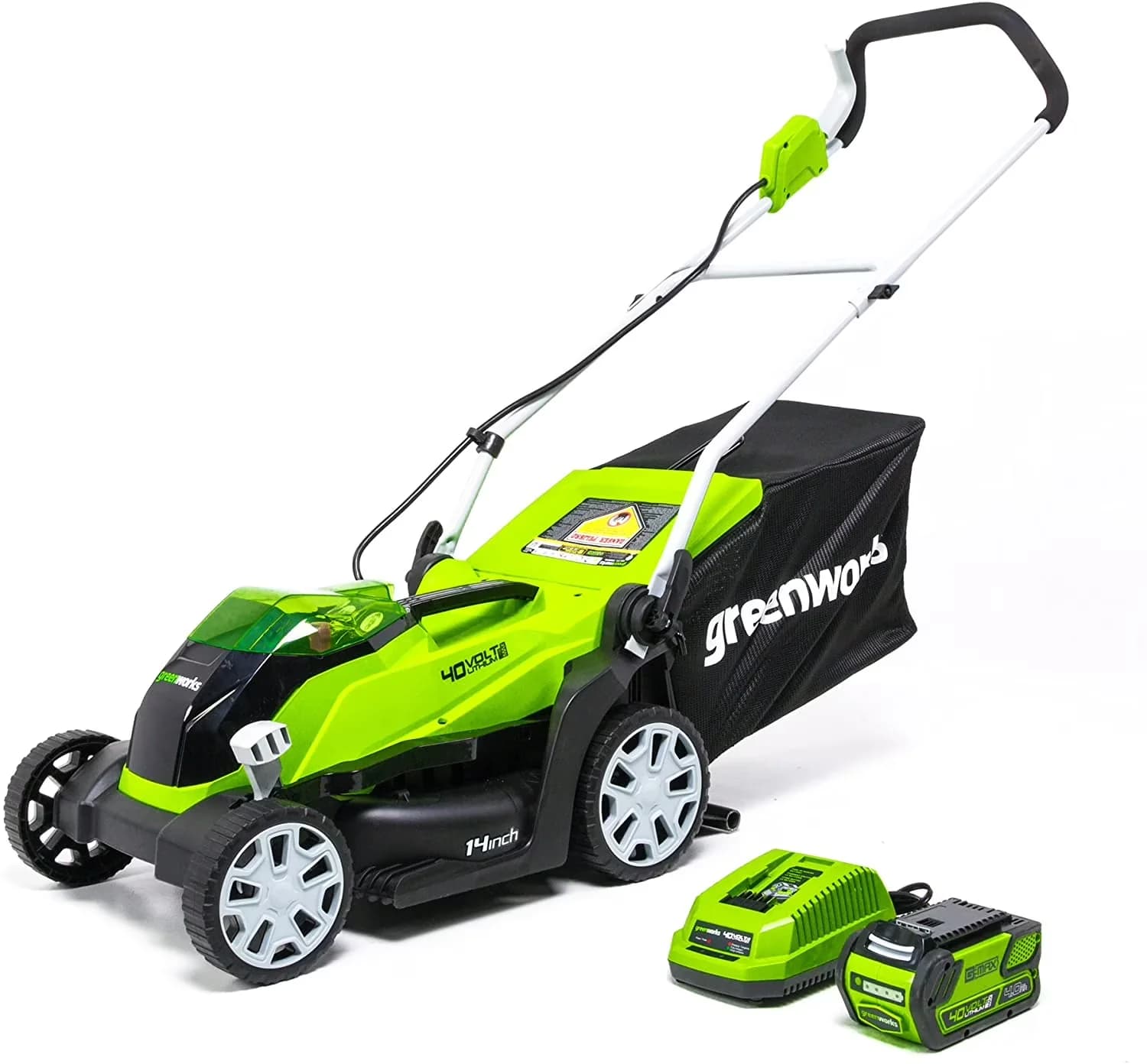 Efficient Push Mower with Battery, 40V, Single Lever Height Adjustment - Model FFBB15