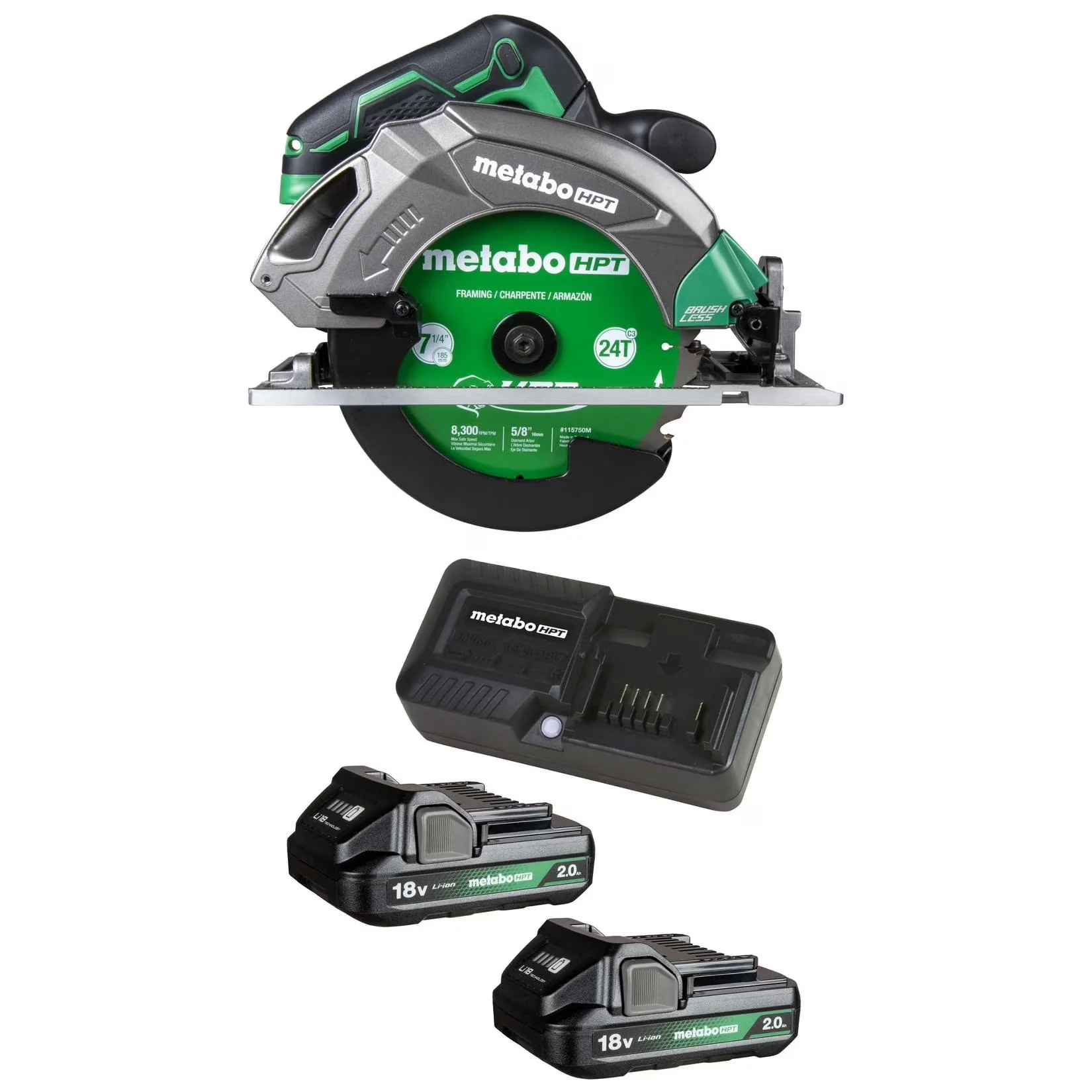 Power Saw Quality with Battery, 18V, 18V 2Ah Lithium Batteries - 7-1 - Long-Lasting Performance Model 951BBD