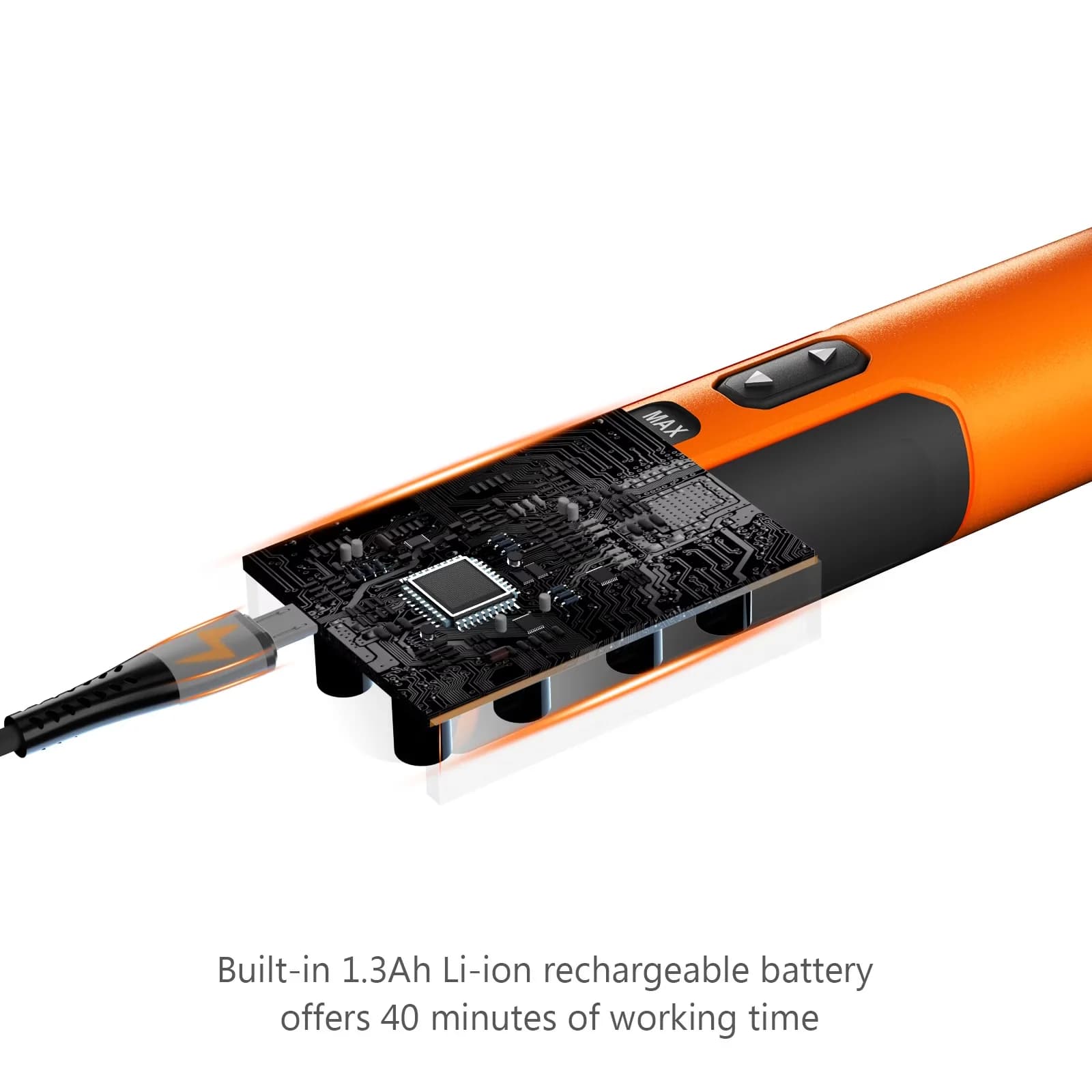Innovative Factory Reconditioned with Battery, LED, Ergonomic Handle - Orange Model 5222BC