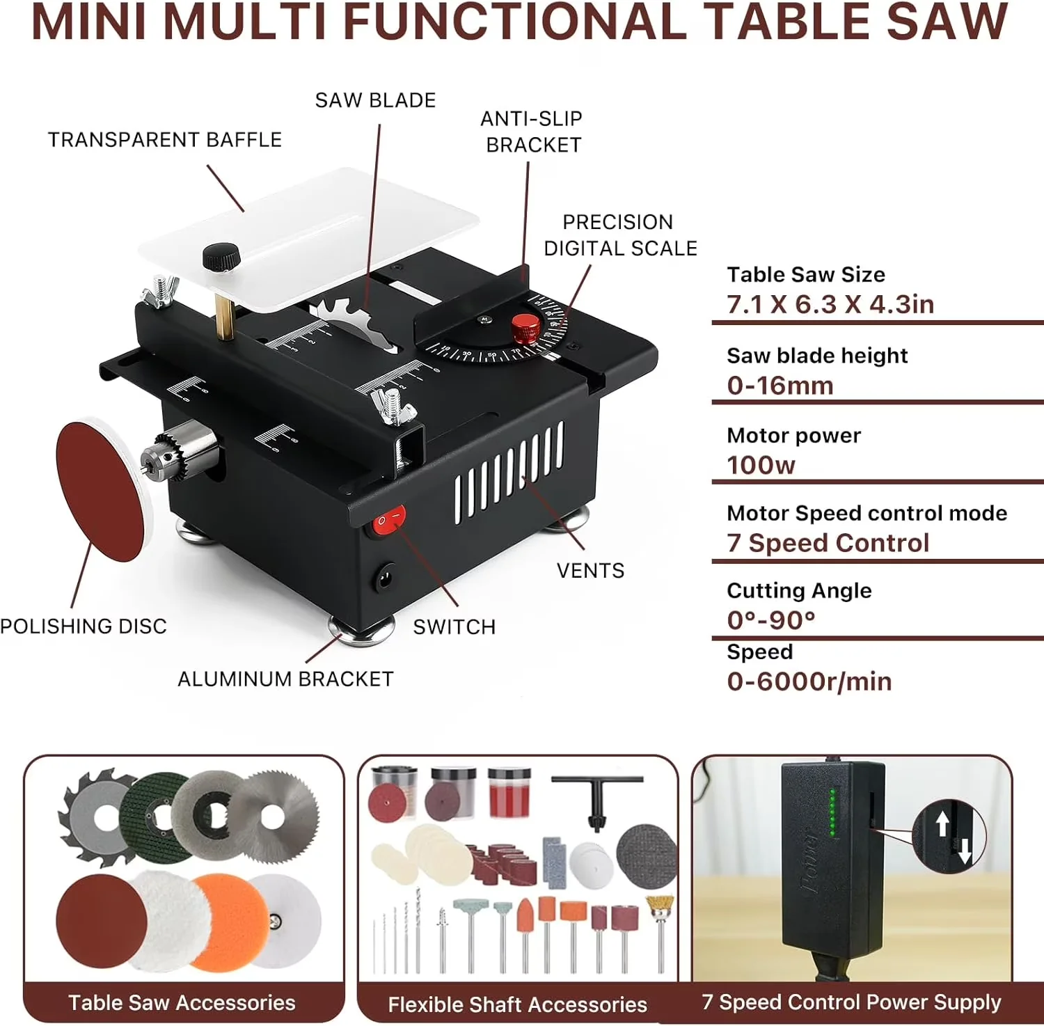 Versatile Power Saw with 12V, Lightweight, Adjustable for Everyday Use - Model 7749F0