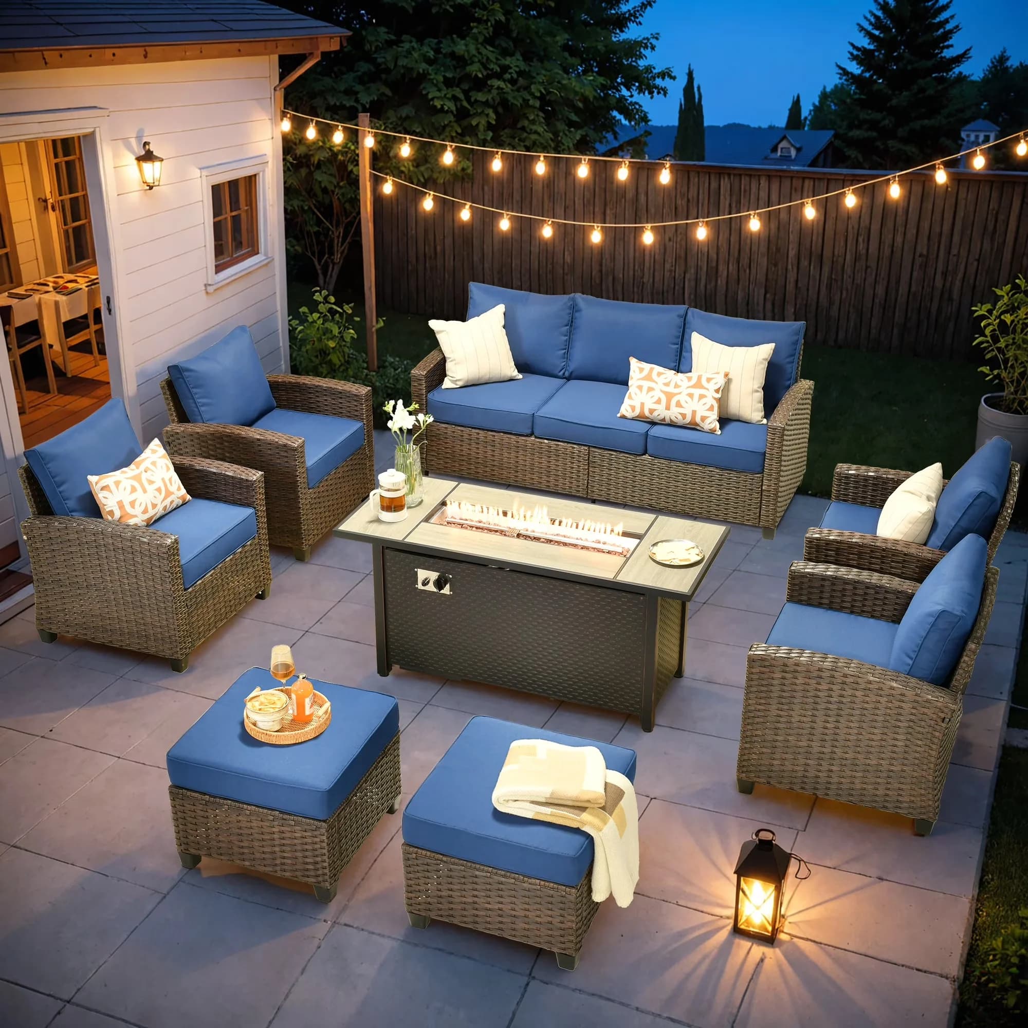 Reliable Outdoor Heating with 50000 BTU, Smokeless, 50000 BTU Steel Gas Fire Pits - Stainless Steel Model 4C30CB
