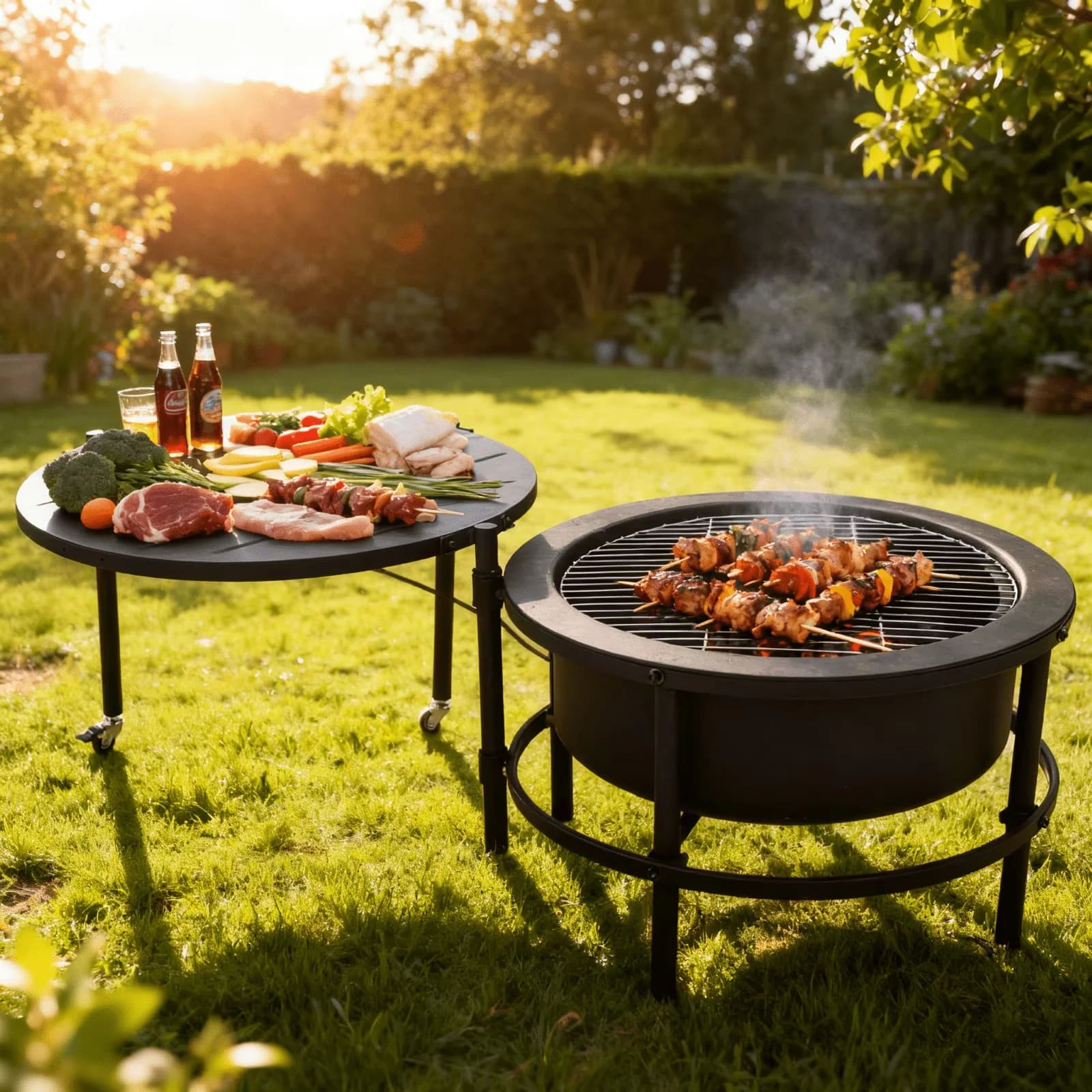Outdoor Heating Durable with Portable, Large Fire Pits, Key Features: - Rolled Steel Black Model CB7F39