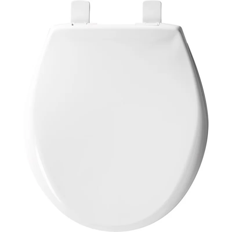 Toilet Seats And Lid Essential with Universal, Slow Close Round White Plastic Seat - Multicolor Plastic Model 88E87A