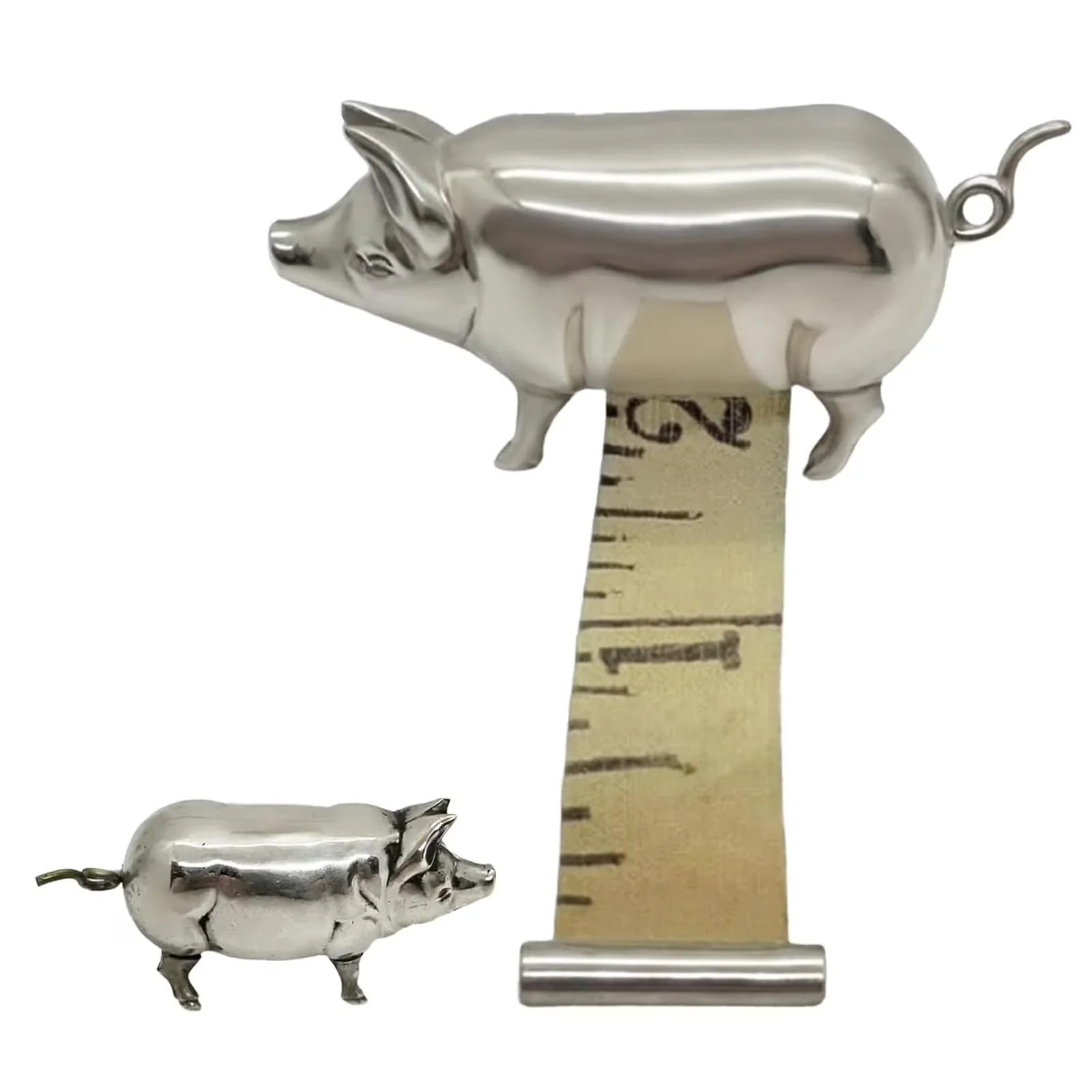 Measuring Layout Compact with Durable, Cute Portable Retractable Tape - Gray Metal Model 461222
