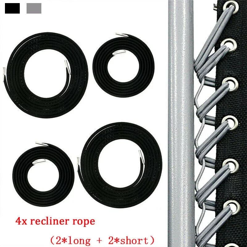 Patio Chair Durable with 4Pcs Zero Gravity Replacement Cord Laces for Garden - Model 37B12D