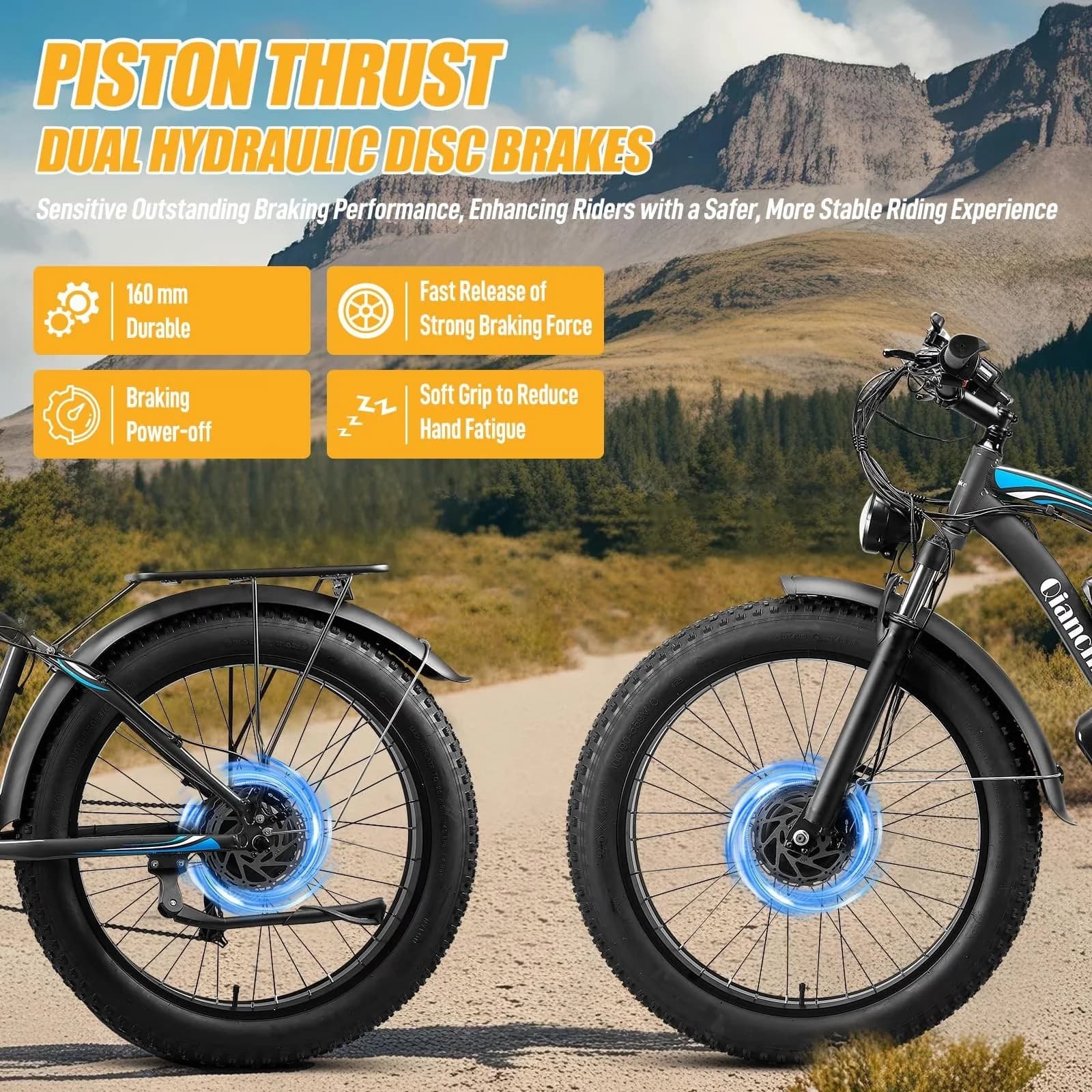 Modern Electric Bike with Battery, 5000W, 52V - Standard Series Model 7092C1