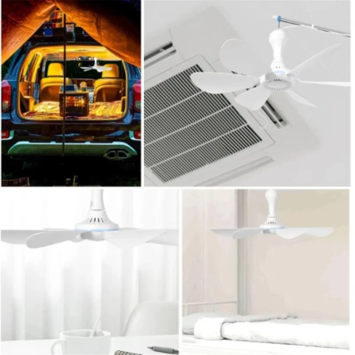 Fans In Cooling Compact with Remote Controlled, and high quality. - Plastic White for Camping, Dormitory Model 27F4ED