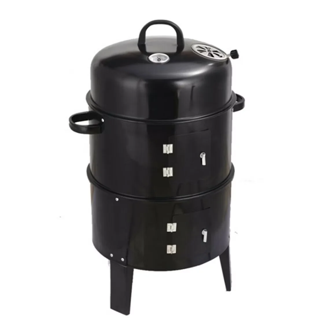 Smoker Sleek with Portable, Charcoal Vertical - Black Cold-Rolled Steel Plate/Enamel Model 88EF83