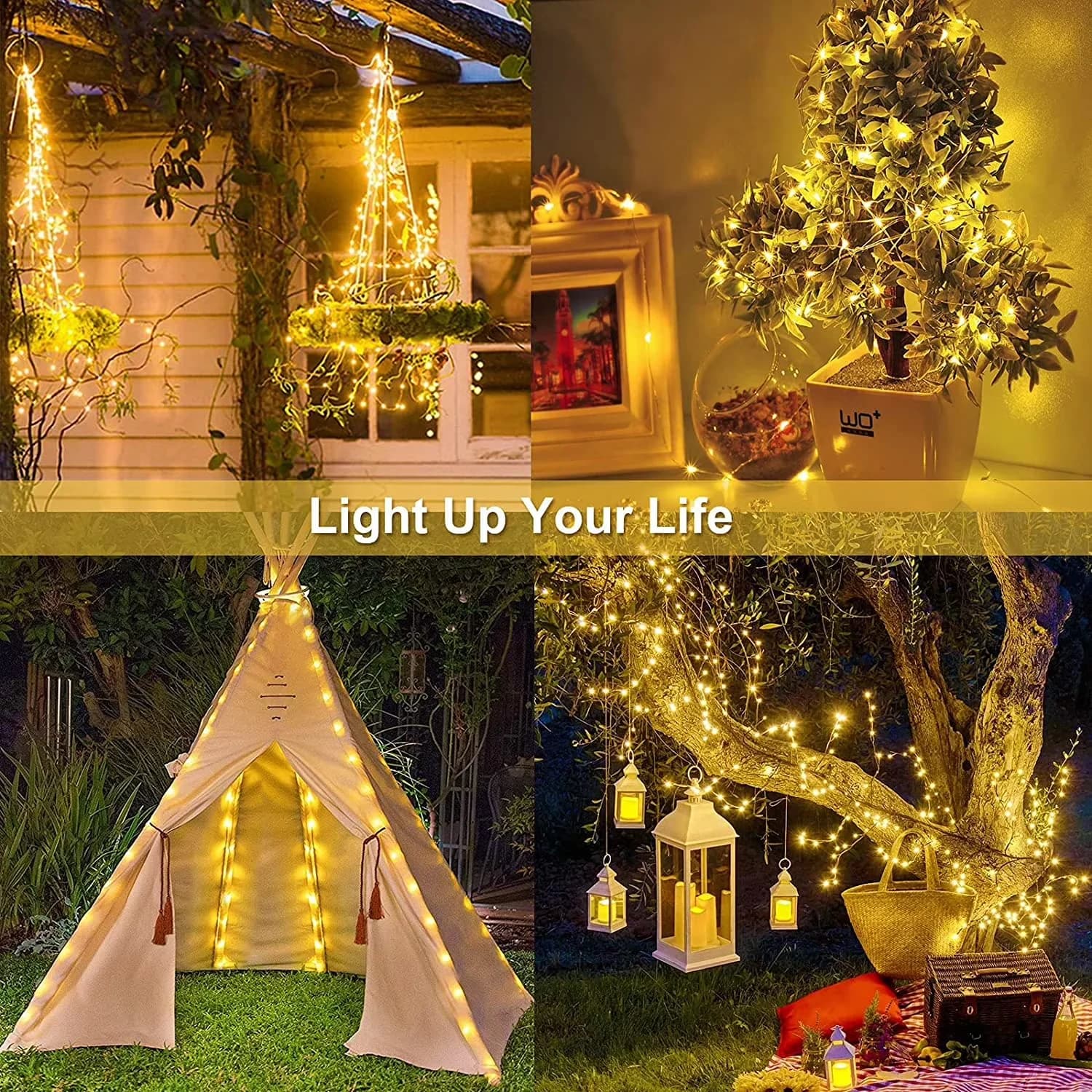 Compact Novelty Light with LED, Solar, Waterproof - Yellow for Camping, Garden Model A0A40A