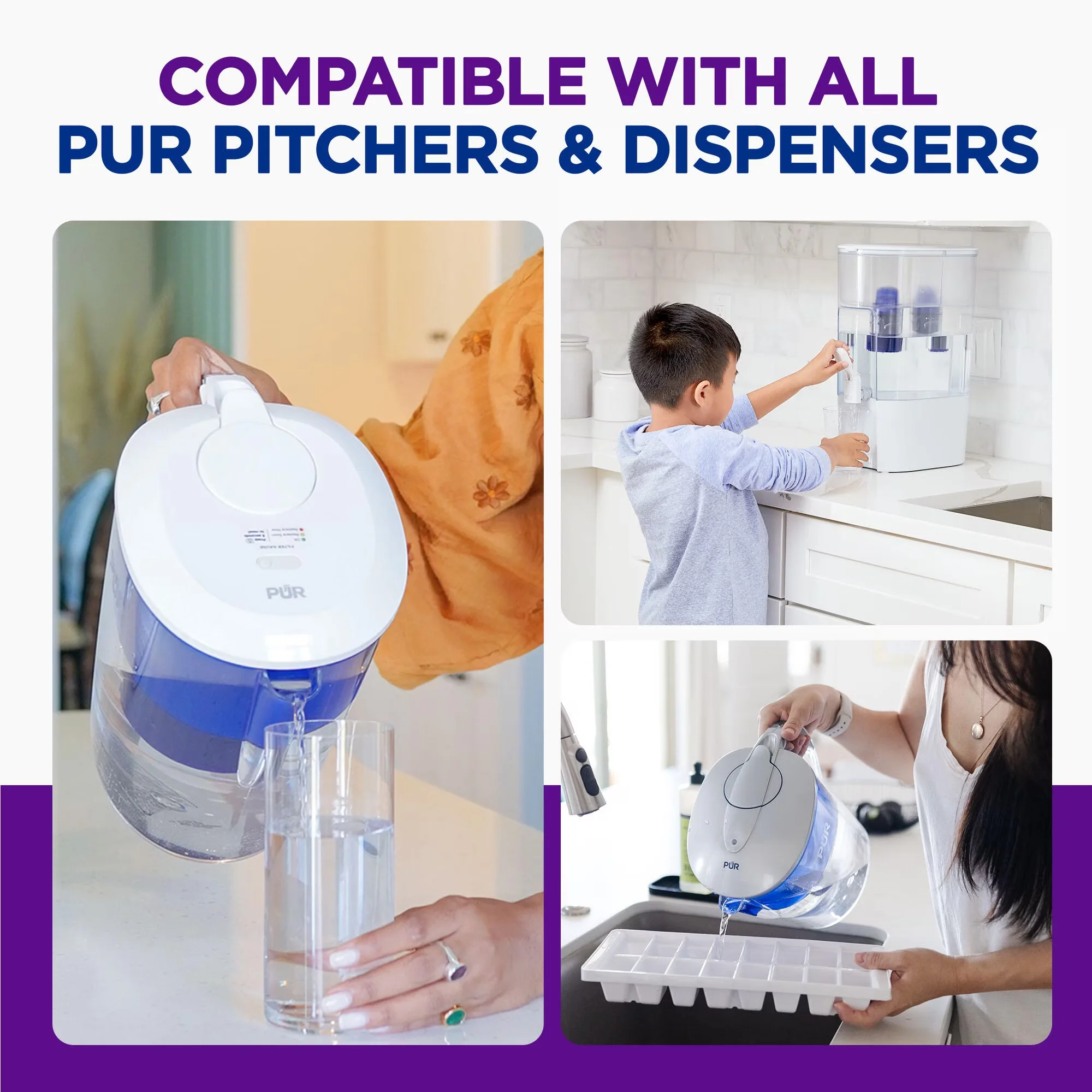 Stylish Water Filtration with Pitcher Replacement Filter, Filters twice as fast.***, 1 Pack - Model 305A92