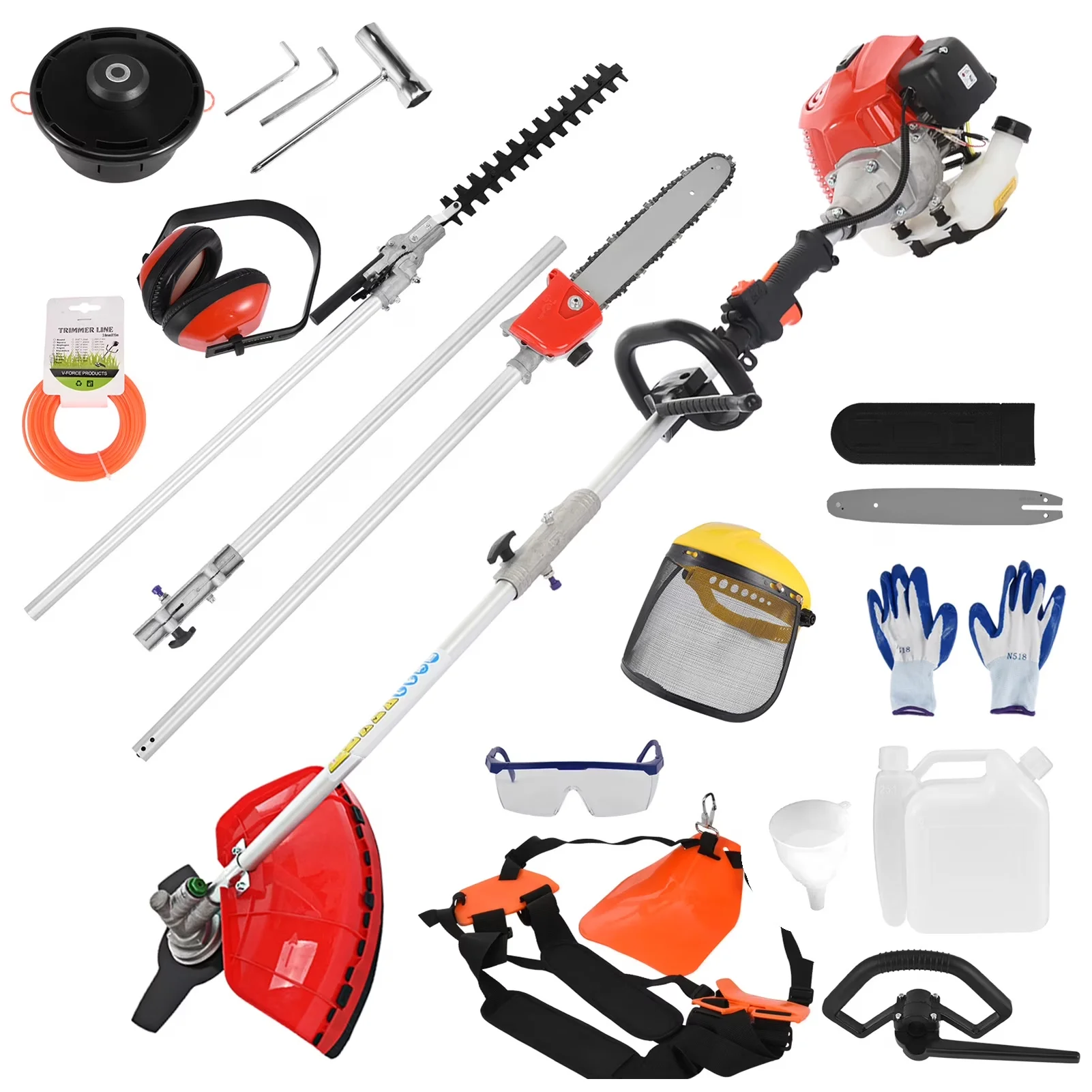 Efficient String Trimmer with Edger Conversion Capable, Weed Eater Gas - Red Model 26CB12