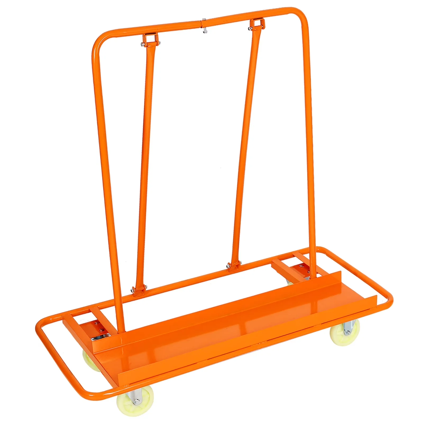 Innovative Push Mower with Heavy Duty, Swivel, brake - Steel Orange - Sleek Profile Model 99055E