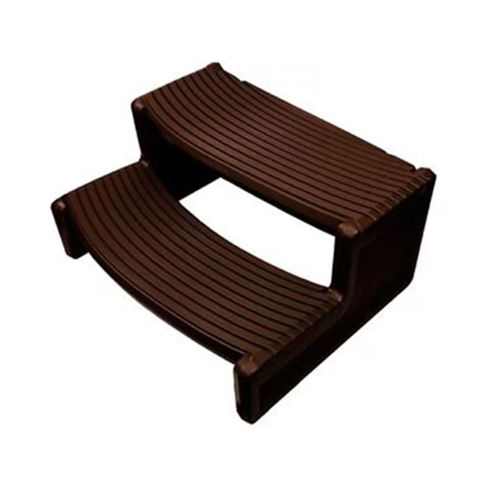 Stylish Hot Tub with Handi-Step Stairs - Brown Plastic - Standard Series Model 6EBF22