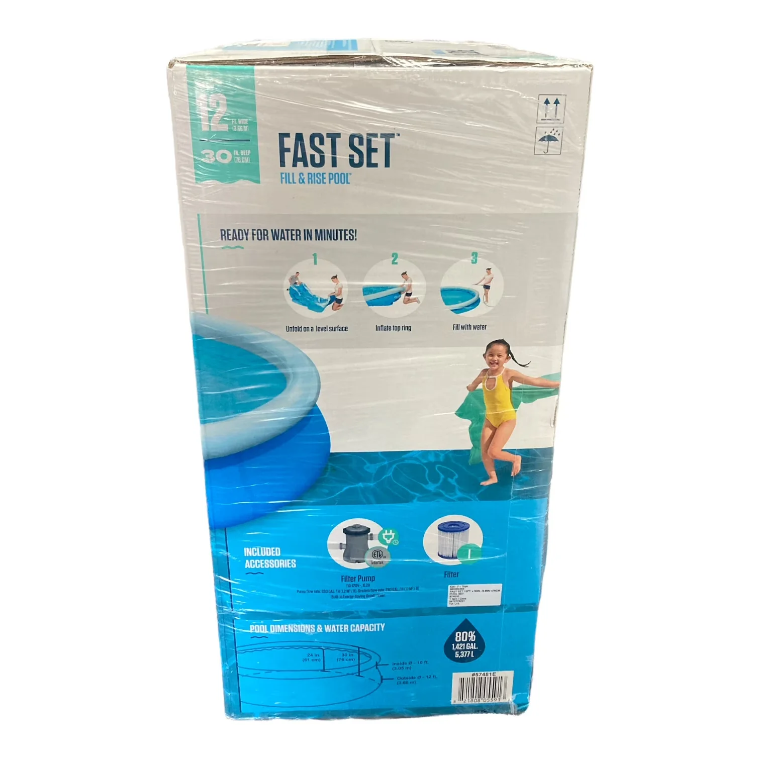 Above Ground Pool Innovative with Puncture Resistant - 12ft - Universal Fit Model A3439F