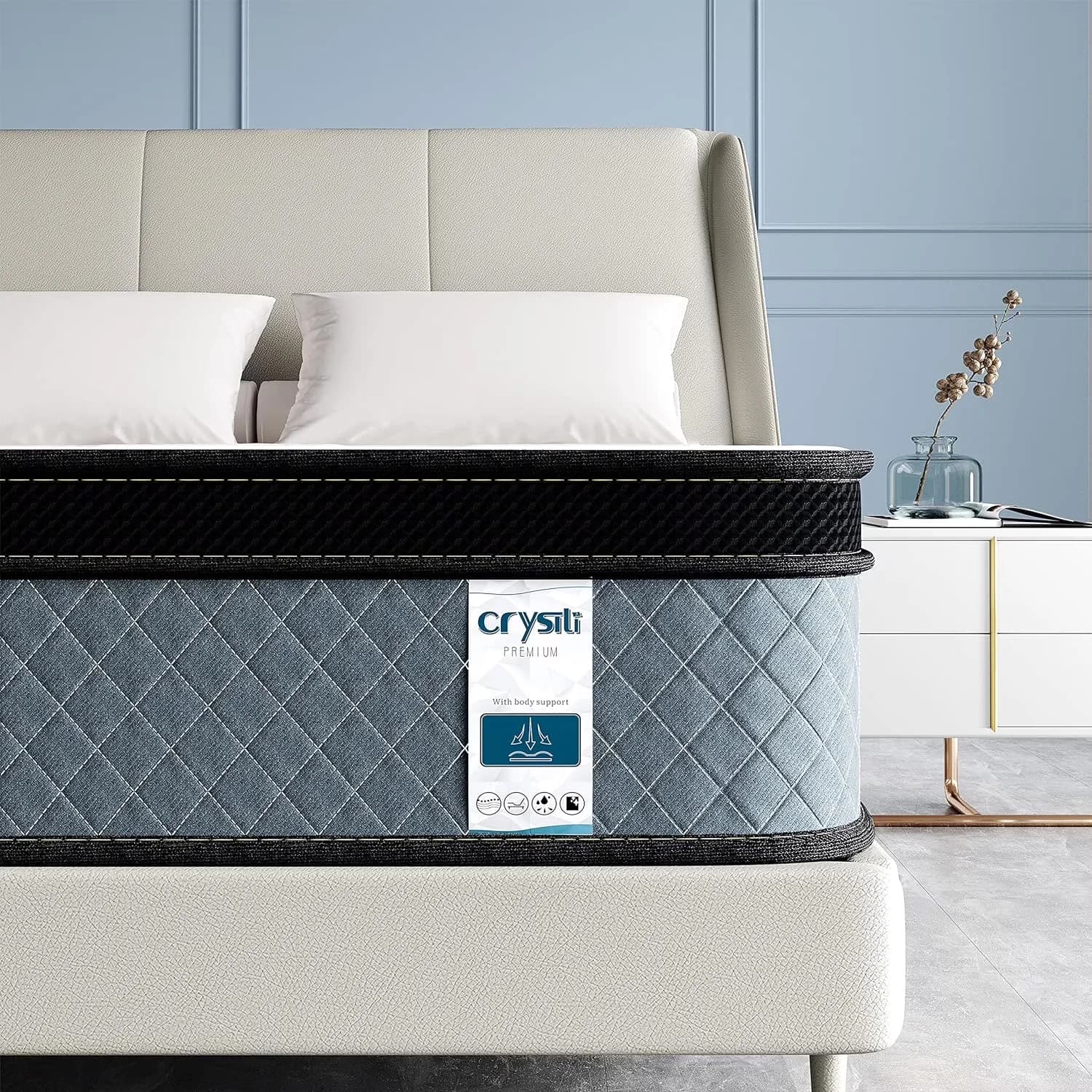 Sleek Mattresses Accessory with Mattress-In-A-Box - Pocket Springs;Memory Foam Multicolor Model AC2D16