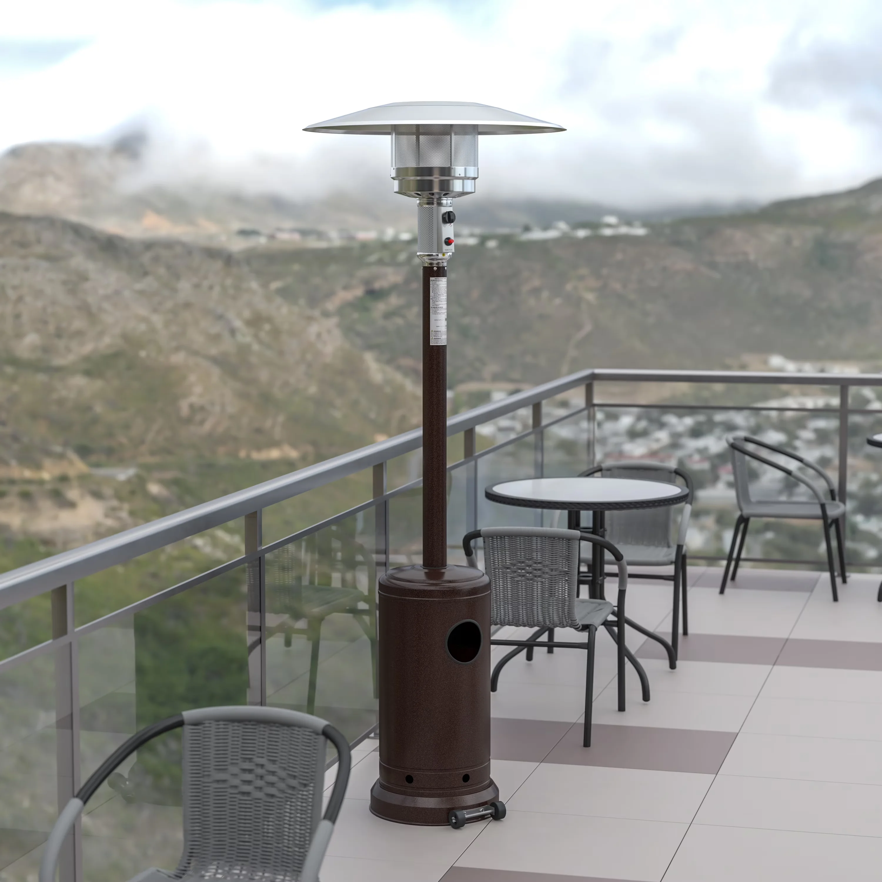 Outdoor Heating Professional with 40000 BTU, Automatic Shut Off - Brown for Commercial, Residential Model A81E66