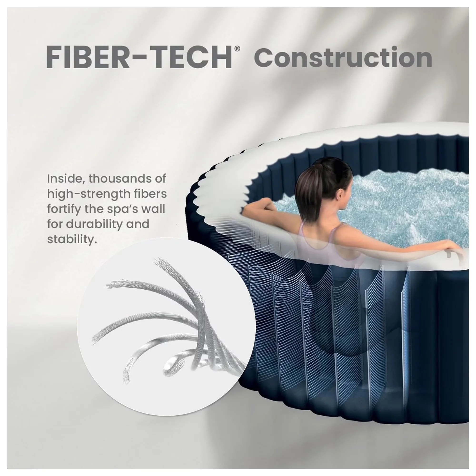 Efficient Hot Tub with Energy Efficient, 77" x 28", Energy Efficient Cover - Pink Model D131A7