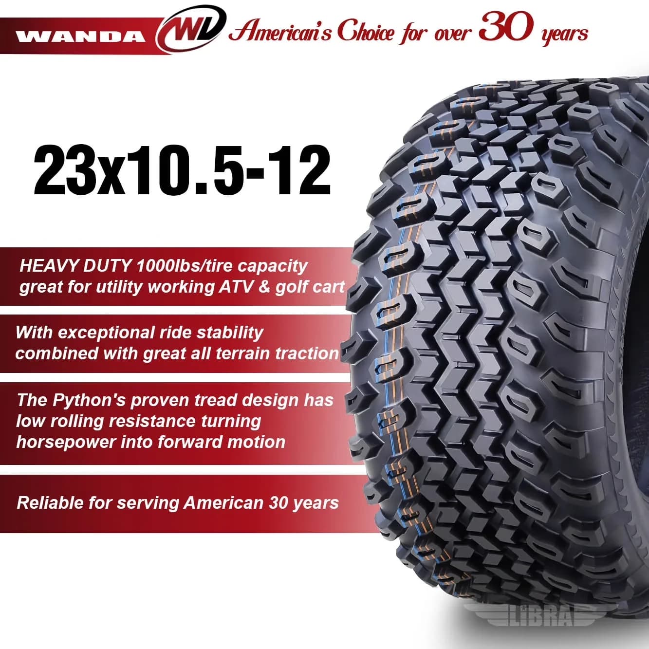 Golf Cart Tire Versatile with Heavy-Duty, Tires only, wheels not included - Model 903335