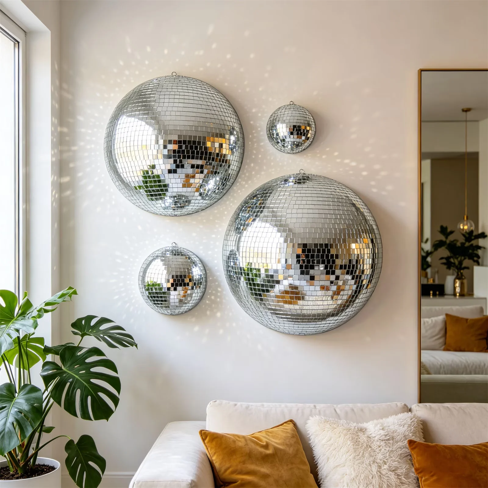 Compact Novelty Light with Stain Resistant, Fade Resistant - Silver for Party Model F81D6D