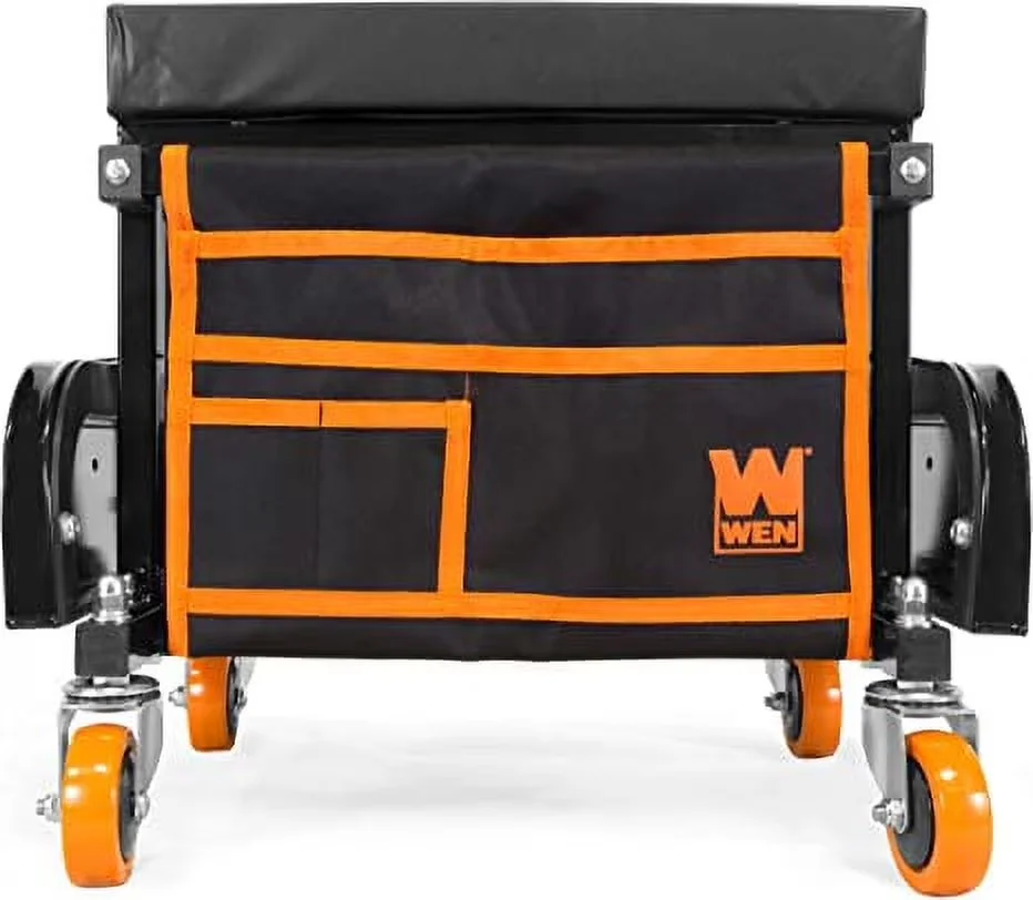 Durable Toolstorage with Caster Wheels, Storage Pouch - Steel Black 400 Model 1FAA1A