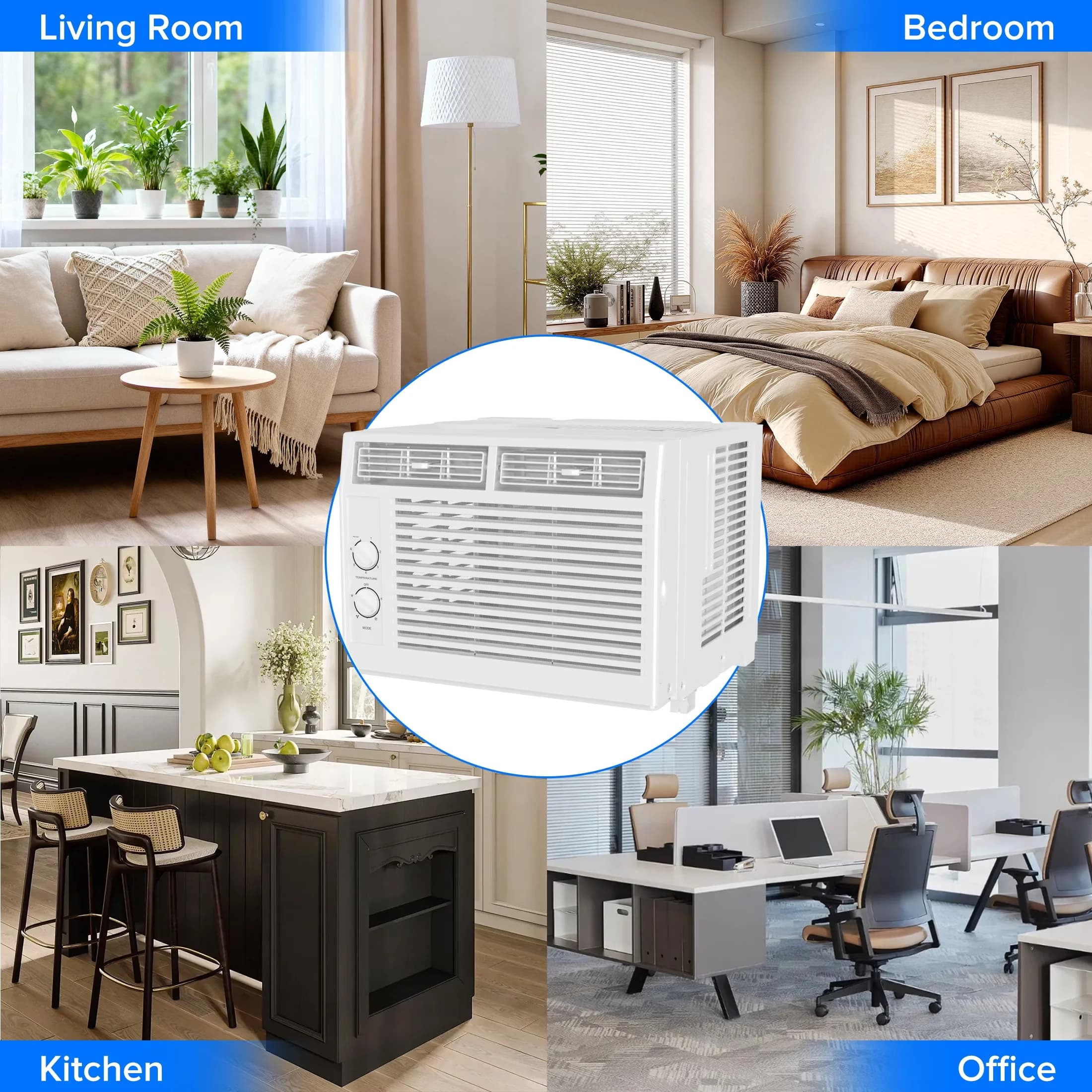 Air Conditioner Classic with 5000 BTU, 115V, 5000 BTU 115V Window - White Model ED63C1