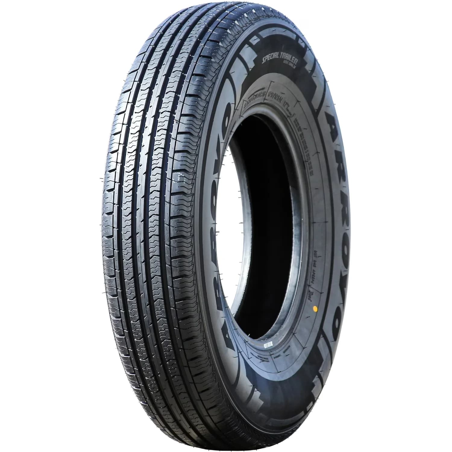 Trailer Tire Premium with Wet Or Dry, All-Weather, Low Maintenance - ST225 Model 0B8D3E