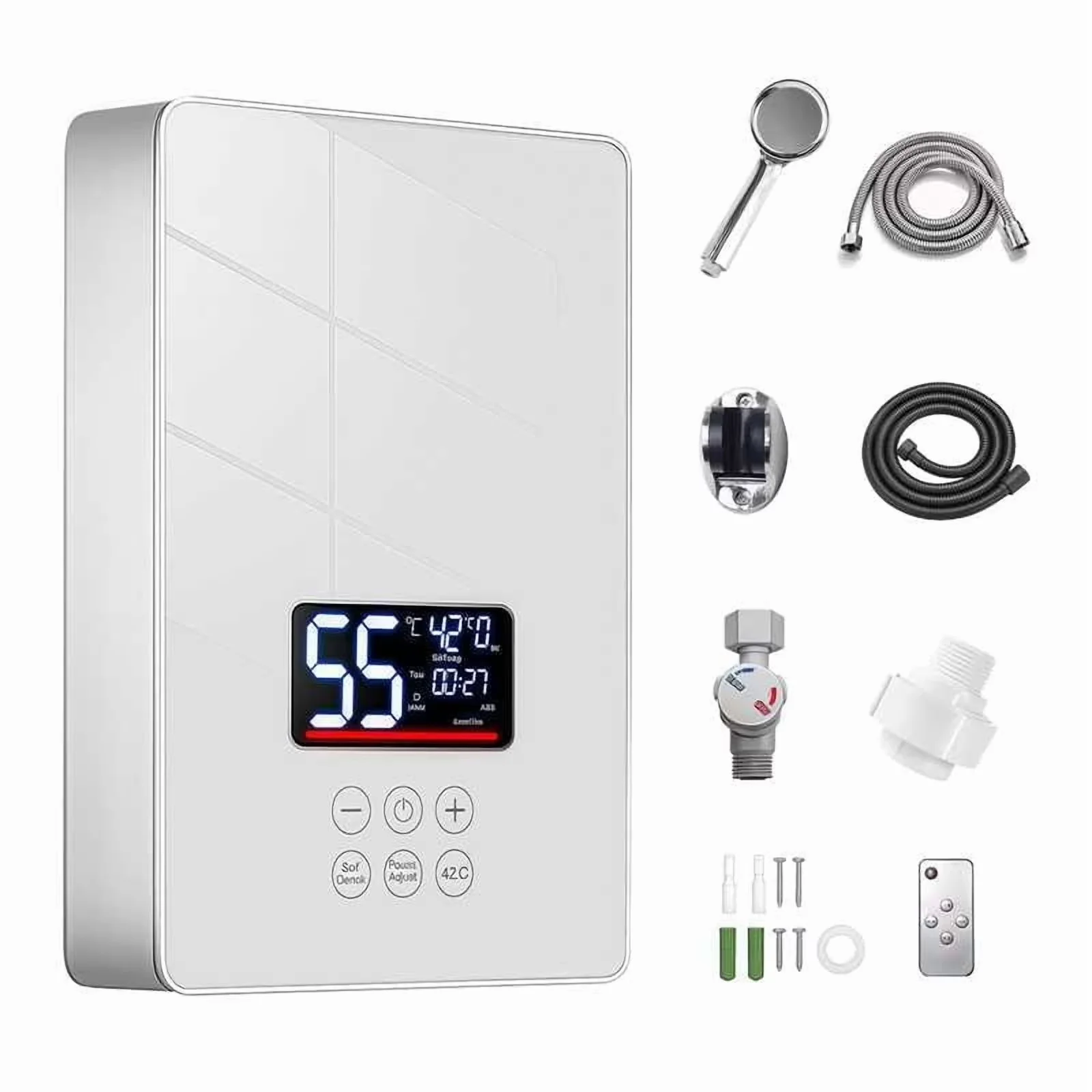 Plumbing Professional with LED, 5000W, Easy Installation for Bathroom, Kitchen - Model 082304