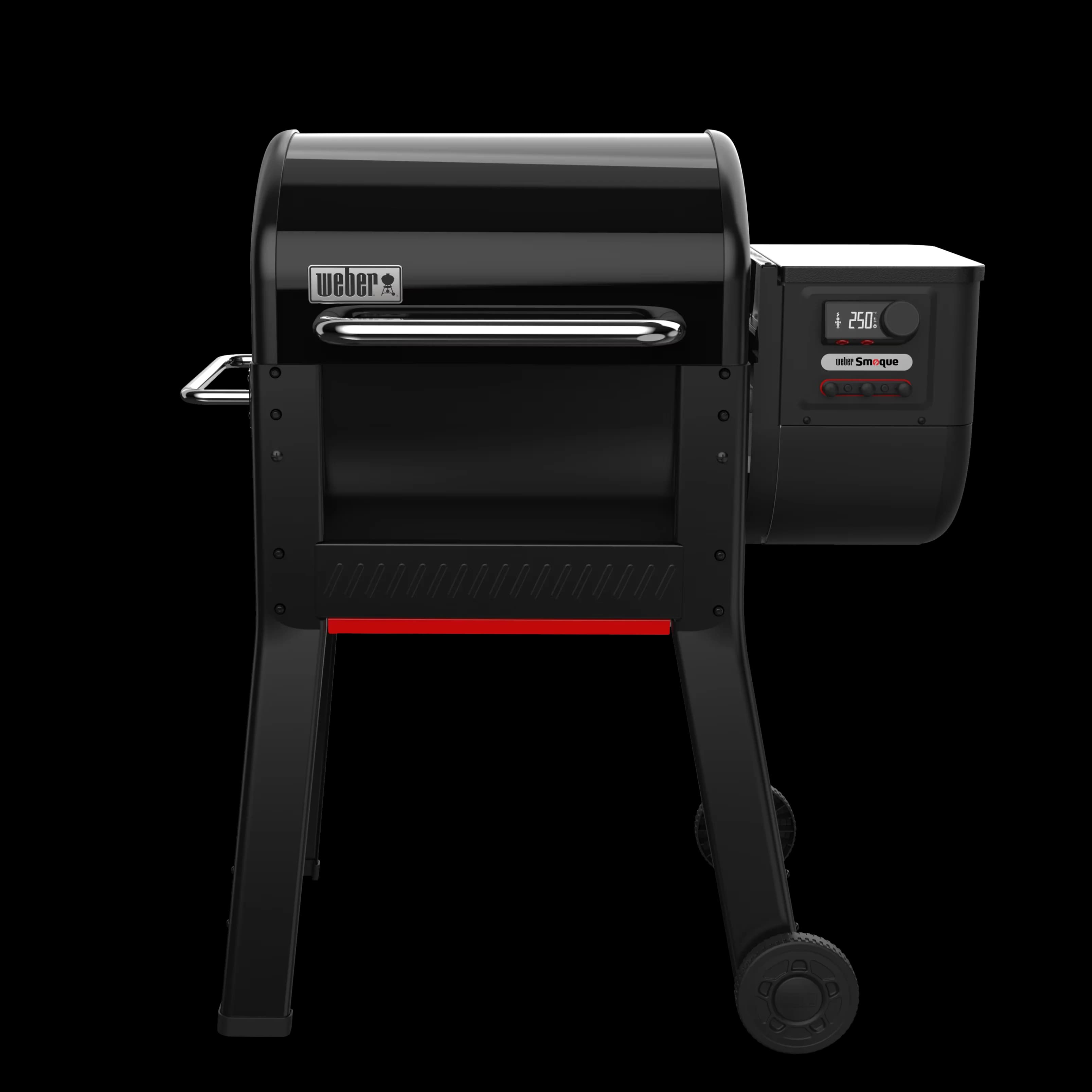 Sleek Smoker with Digital Temperature Control, 22 Inch Wood Fired Pellet - Porcelain Enamel Black Model FBE3AD