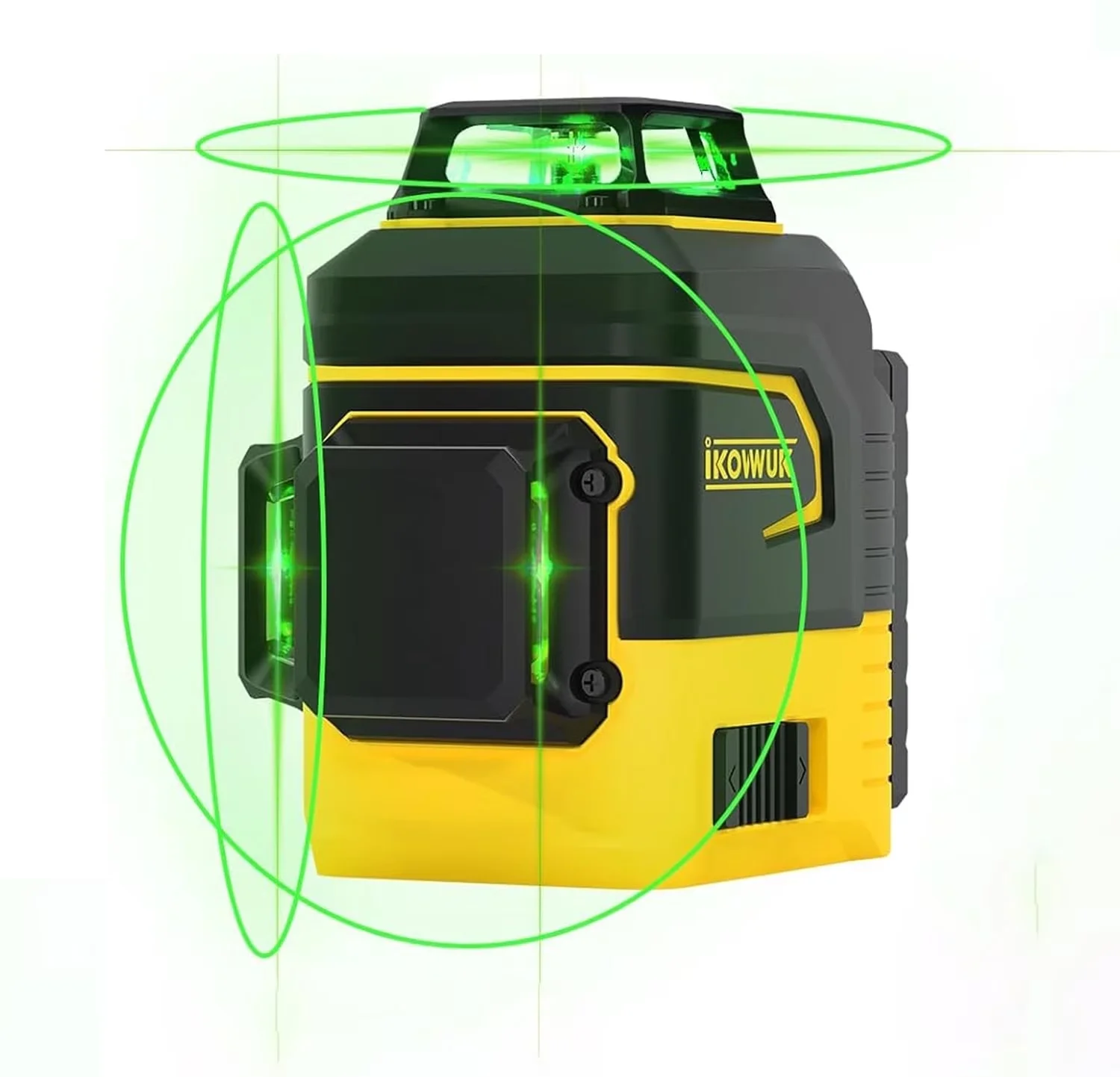 Reliable Measuring Layout with Battery, Adjustable, 3x360° Green Laser Level - Metal Model 440318