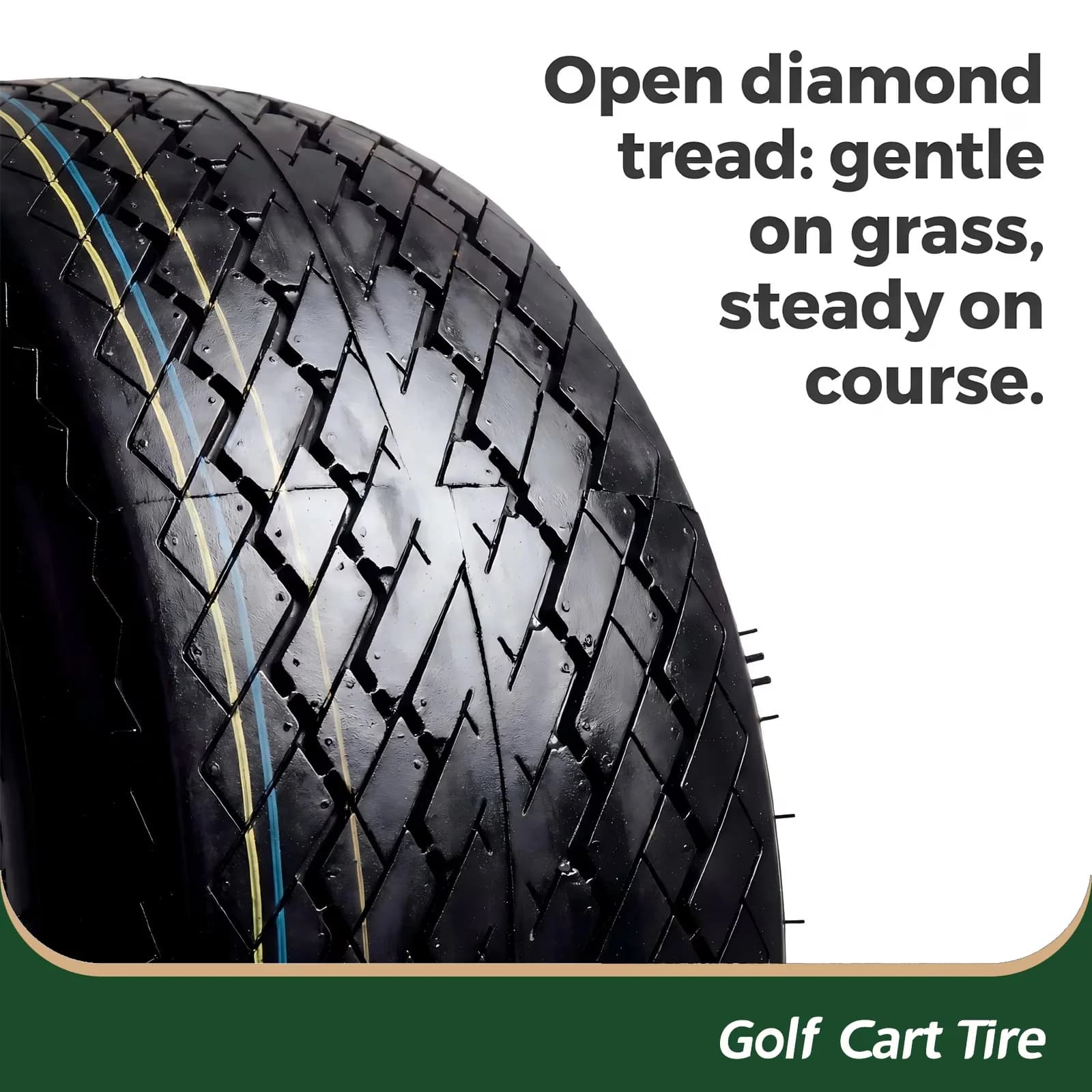 Lawn Mower Tire Premium with Inflatable, Low Maintenance, 18X8.5-8 - SU15 Model 4AA4F7