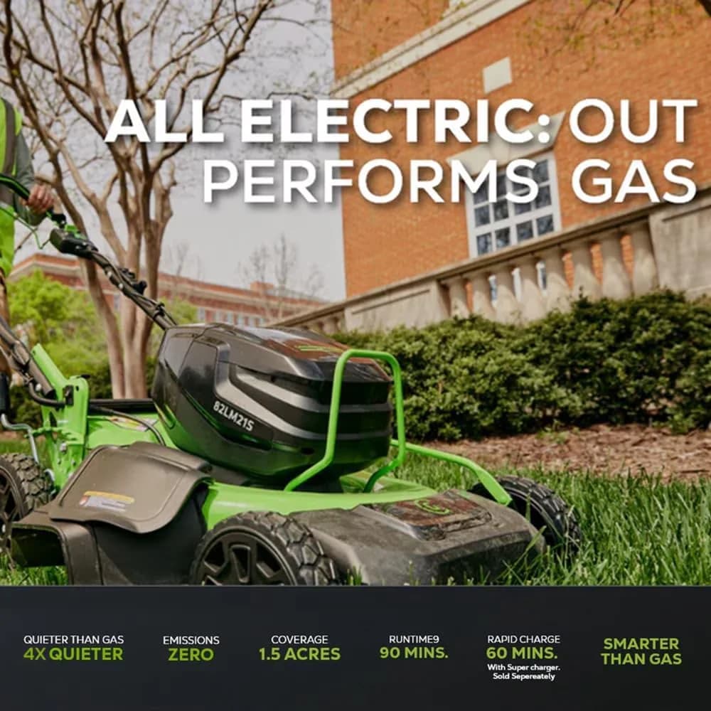 Modern Push Mower with Battery, 82V, 82V 21" Self-Propelled Lawn - Quality Construction Model A9DF6B