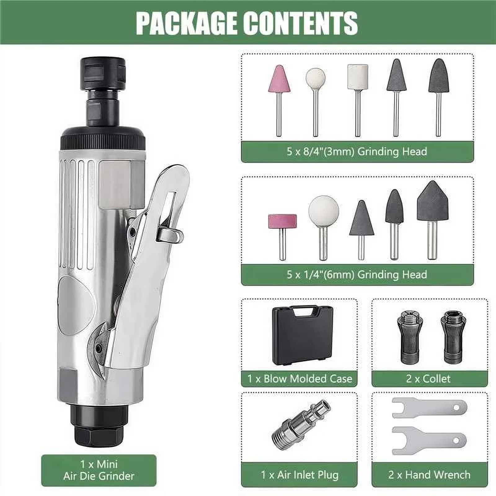 Woodworking Compact with 【Industrial-Grade 23,500 RPM Powerhouse】, 【Pro-Grade Safety Engineering】 - Silver Model 5B843D