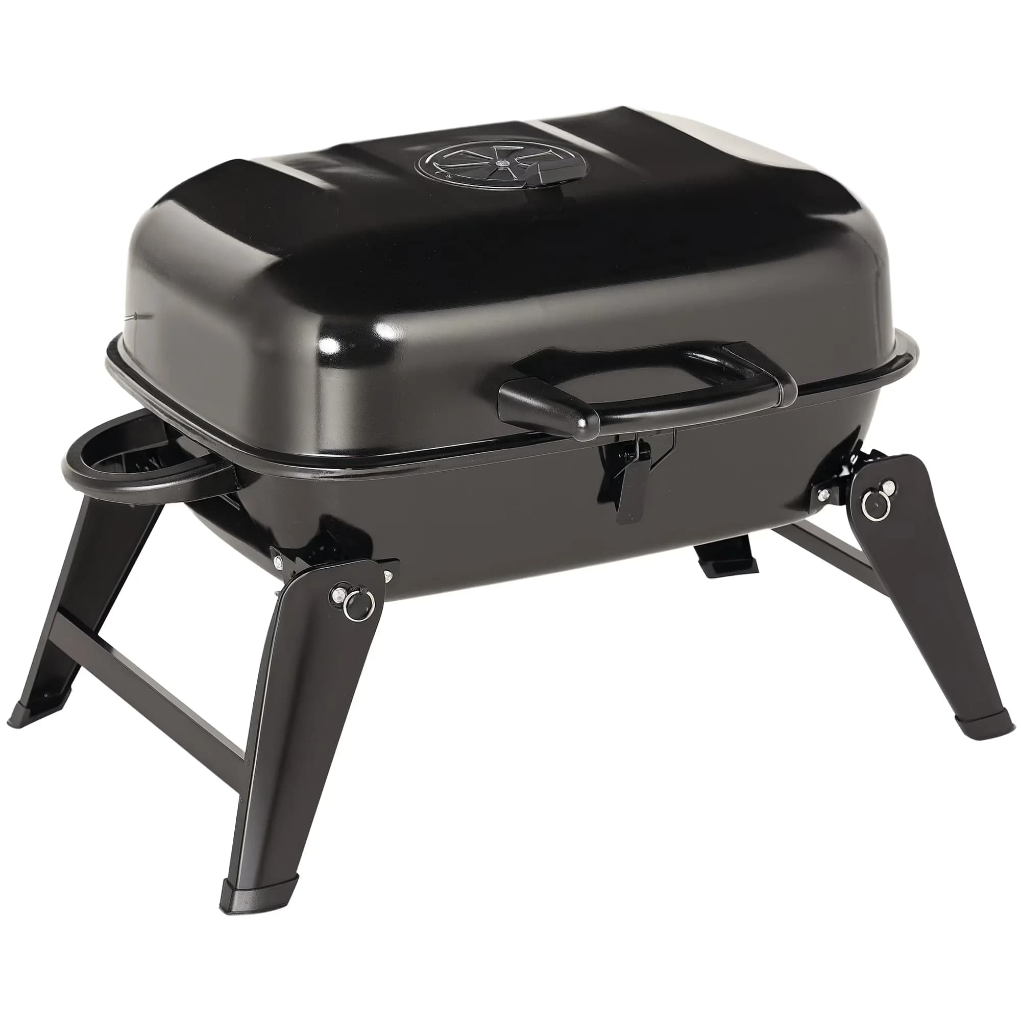 Charcoal Grill Stylish with Portable, Small Grill Info : Overall Dimensions, Materials: Iron, Enamel Coating, Plastic - Iron Black... Model 643CB9