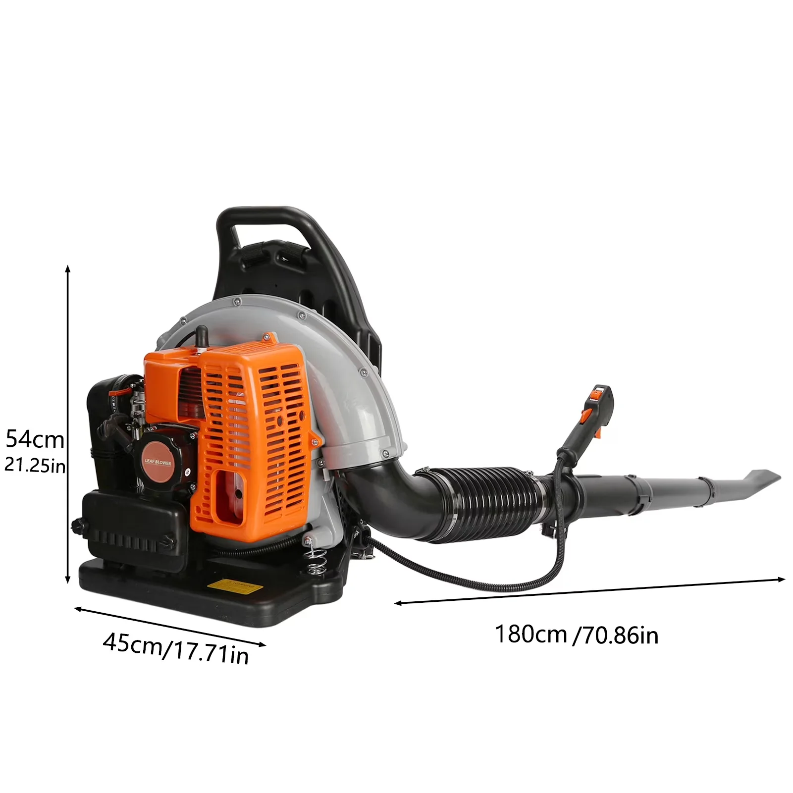 Reliable Leaf Blower with EB650 63CC Gas Backpack, 665 CFM Gas Powered - Model 0E374D