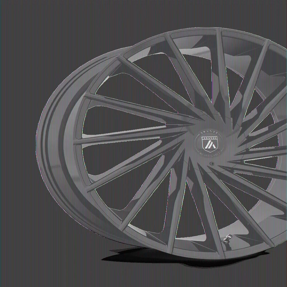 Durable Wheels And Rim with Wheel Part Number: ABL18-22905930GB, ABL18, Bolt Pattern: 5x112 - Black Cast Aluminum Model 4595E0