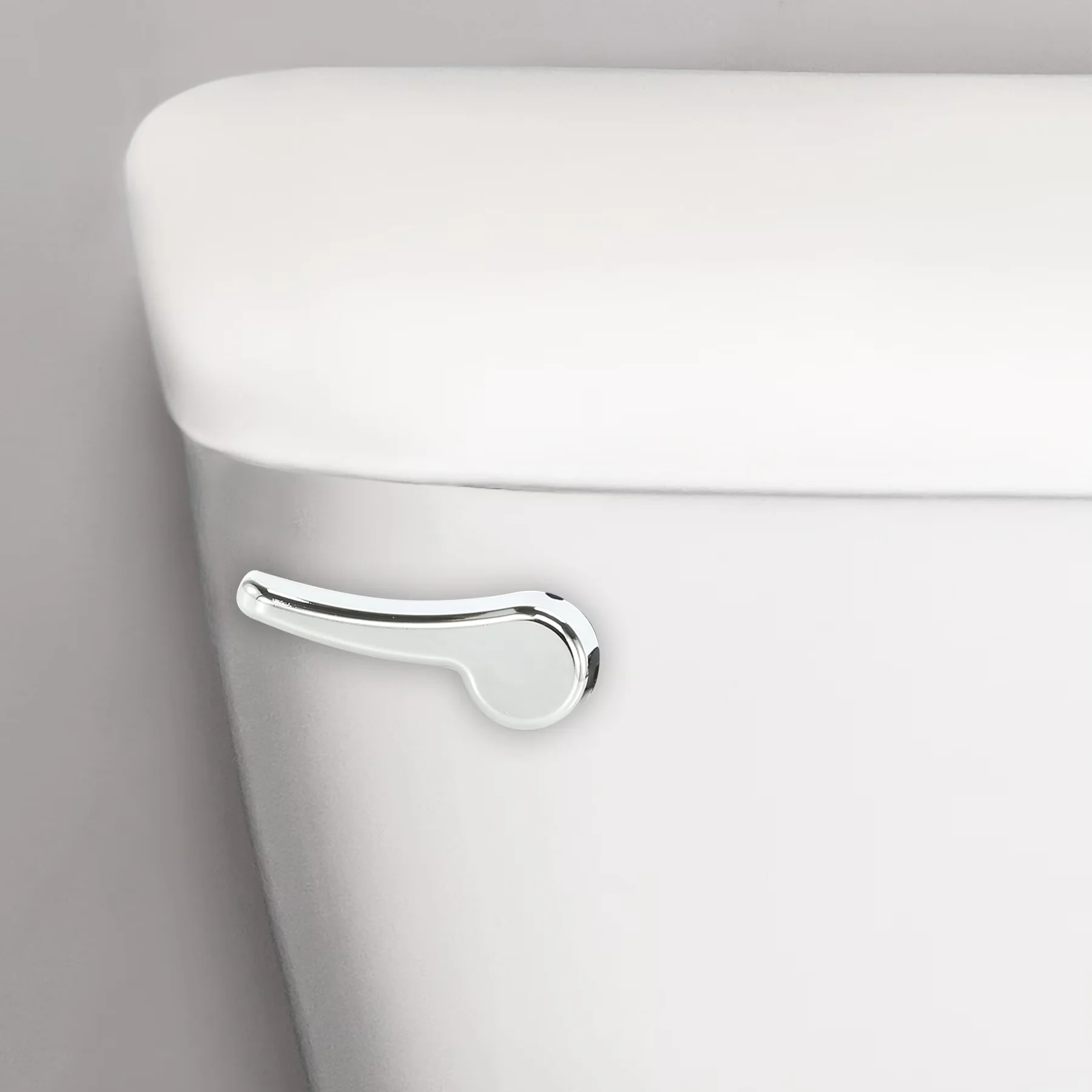 Professional Bathroom Renovation with Easy Installation, Toilet Handle - Silver Zinc, Plastic Model 092522