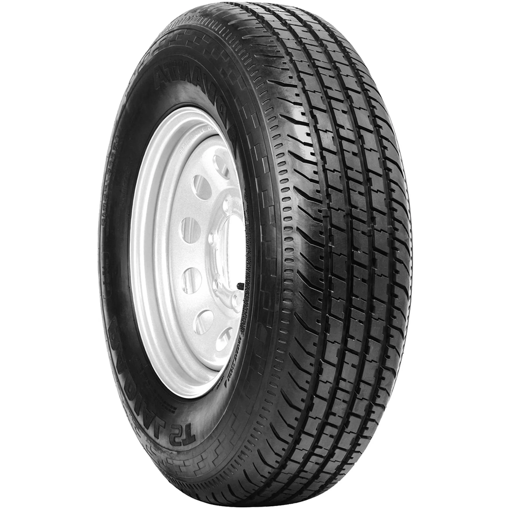 Innovative Trailer Tire with Fits Multiple Makes And Models, ST ST205/75R15 107/102N D, Sidewall style: Black Sidewall - Model A26EDA
