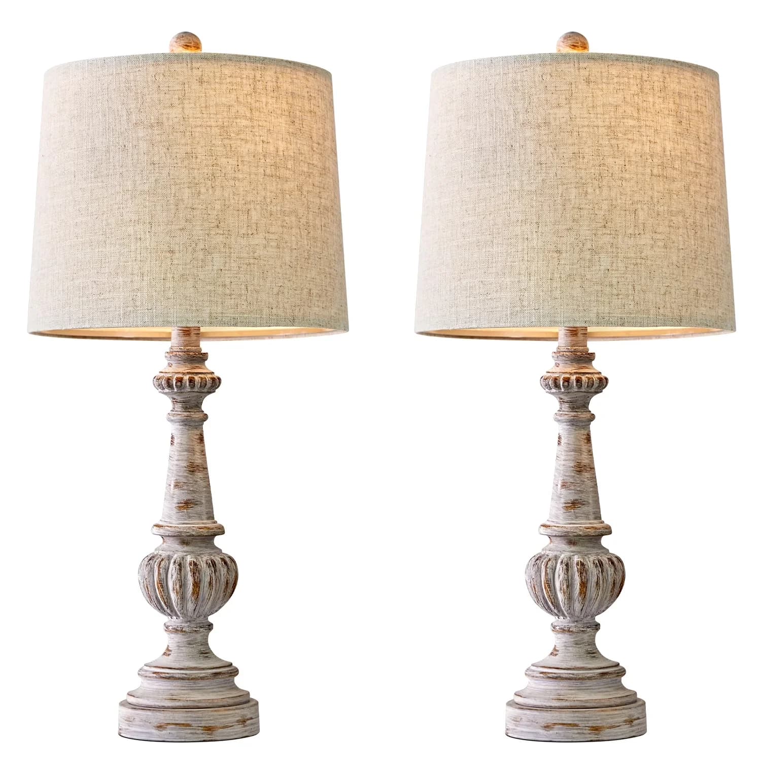 Lamp Reliable with LED, Rustic/Lodge, Eco Friendly - Gray Resin - Premium Collection Model 2D58FF